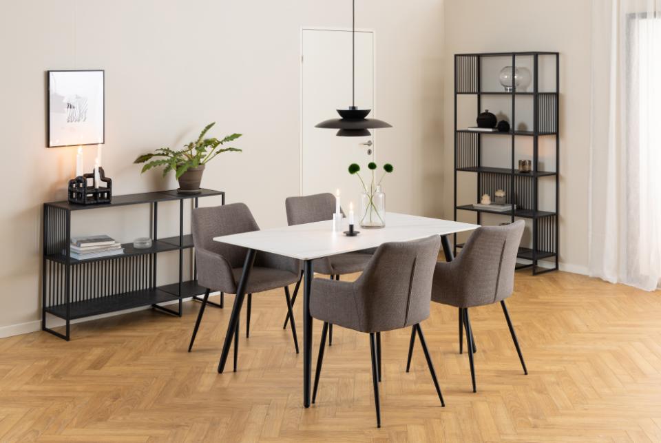 Regał metalowy Velook 185 cm czarny