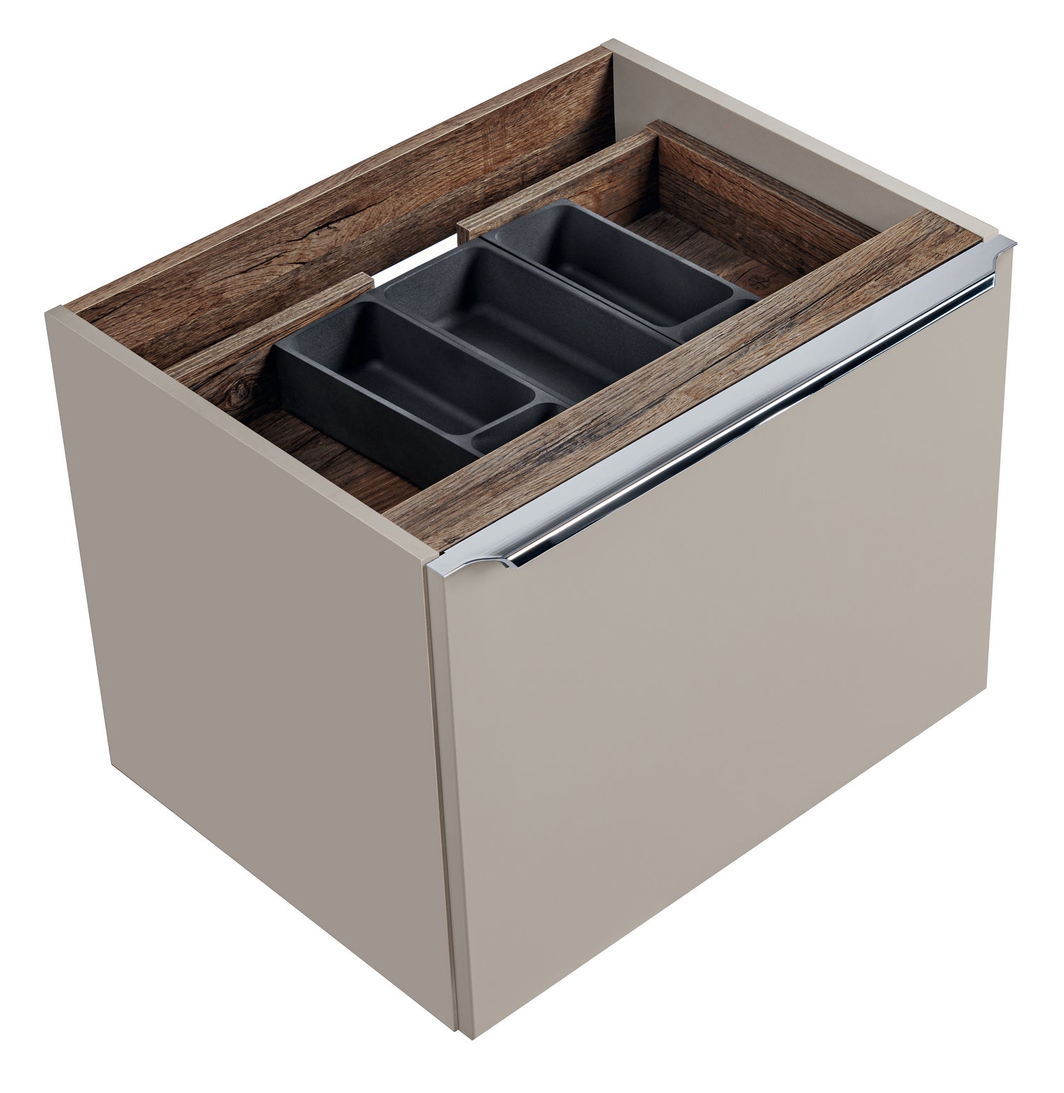 Szafka pod umywalkę Olimmi 60 cm szara/dąb santa