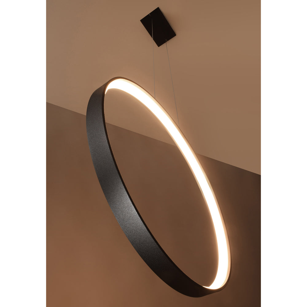 Lampa wisząca Retore średnica 55 cm 4000K czarna