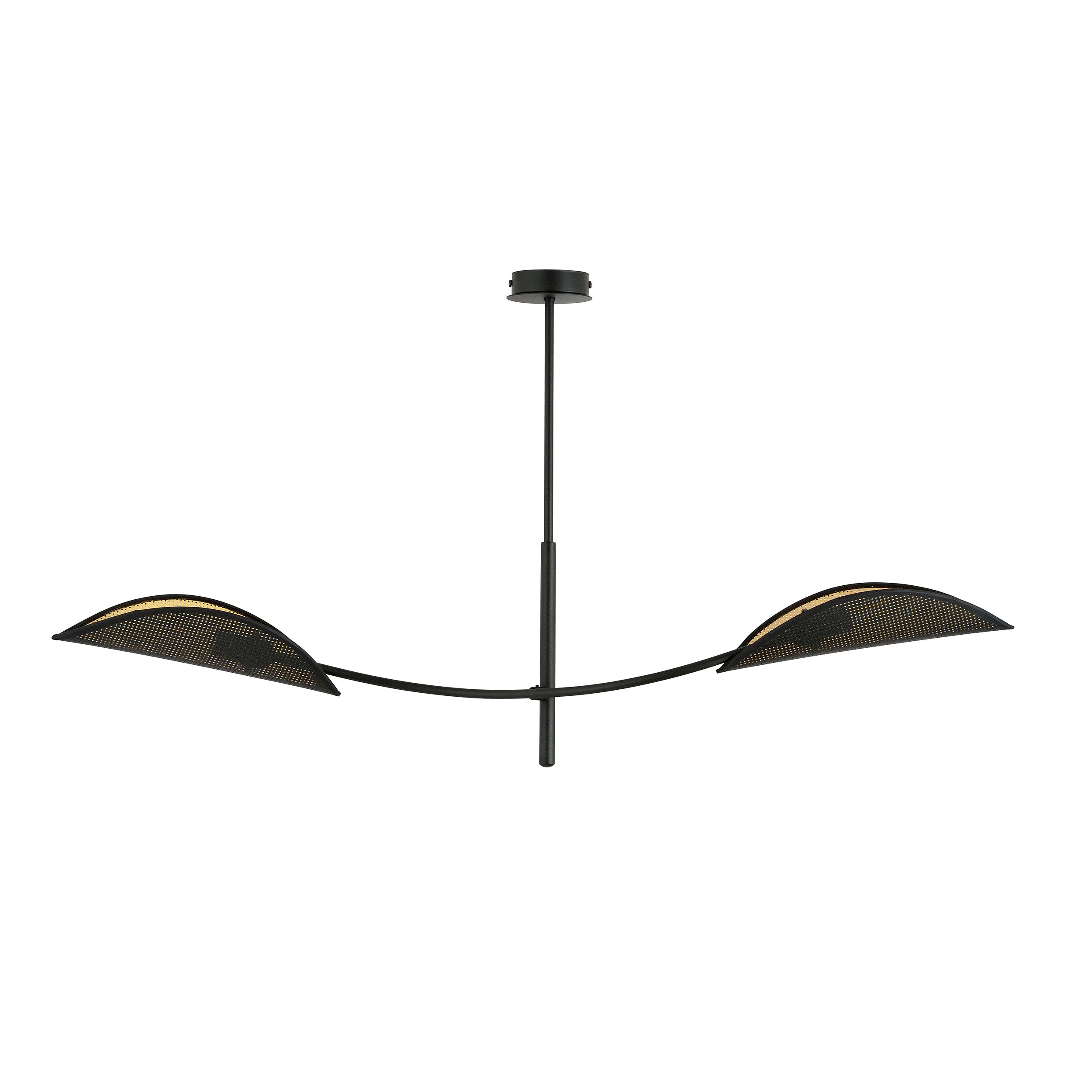 Lampa wisząca Farang x2 czarno-złota