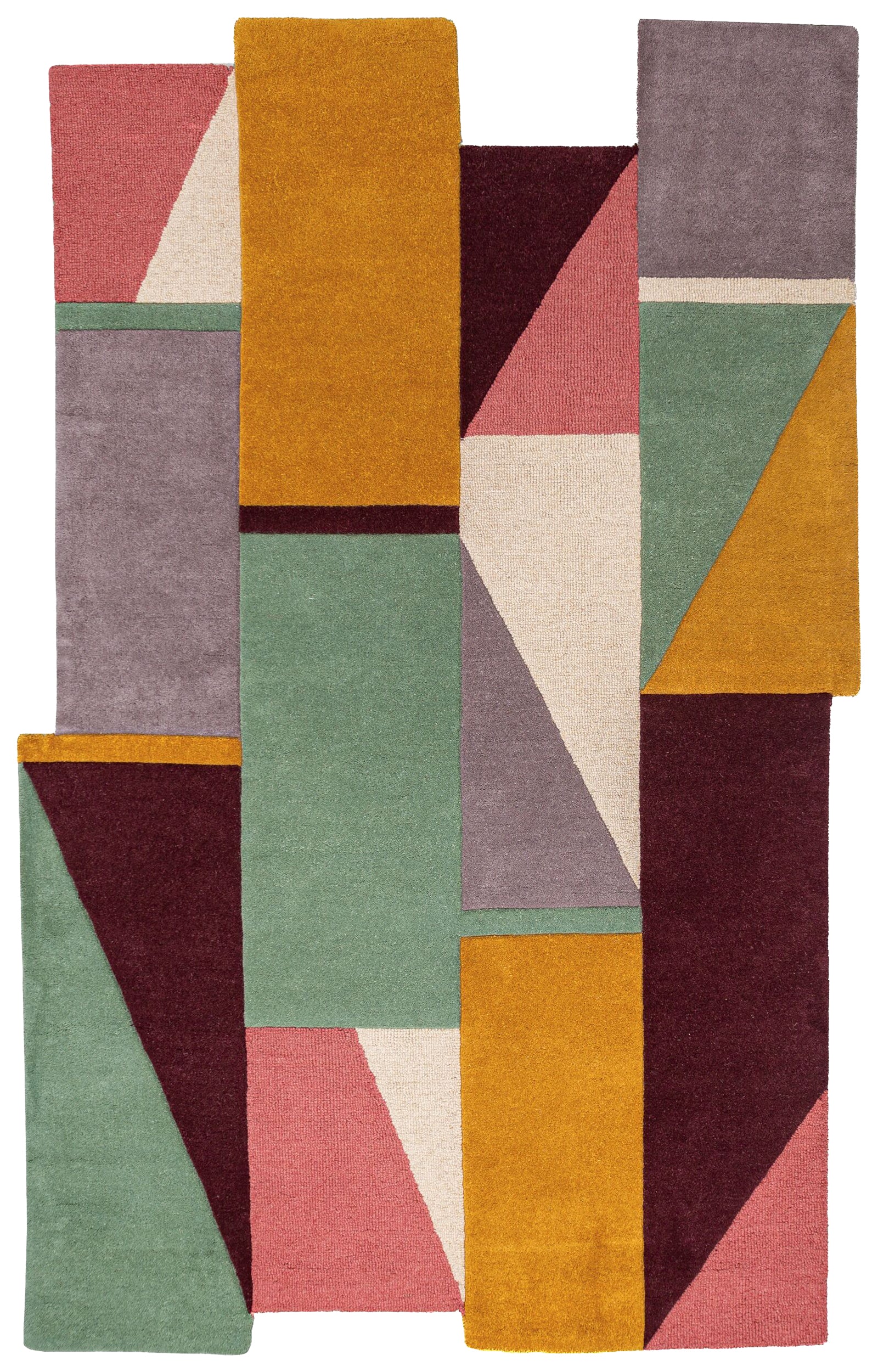Dywan wełniany ręcznie wykonany Shuffle 200x290 cm wielokolorowy