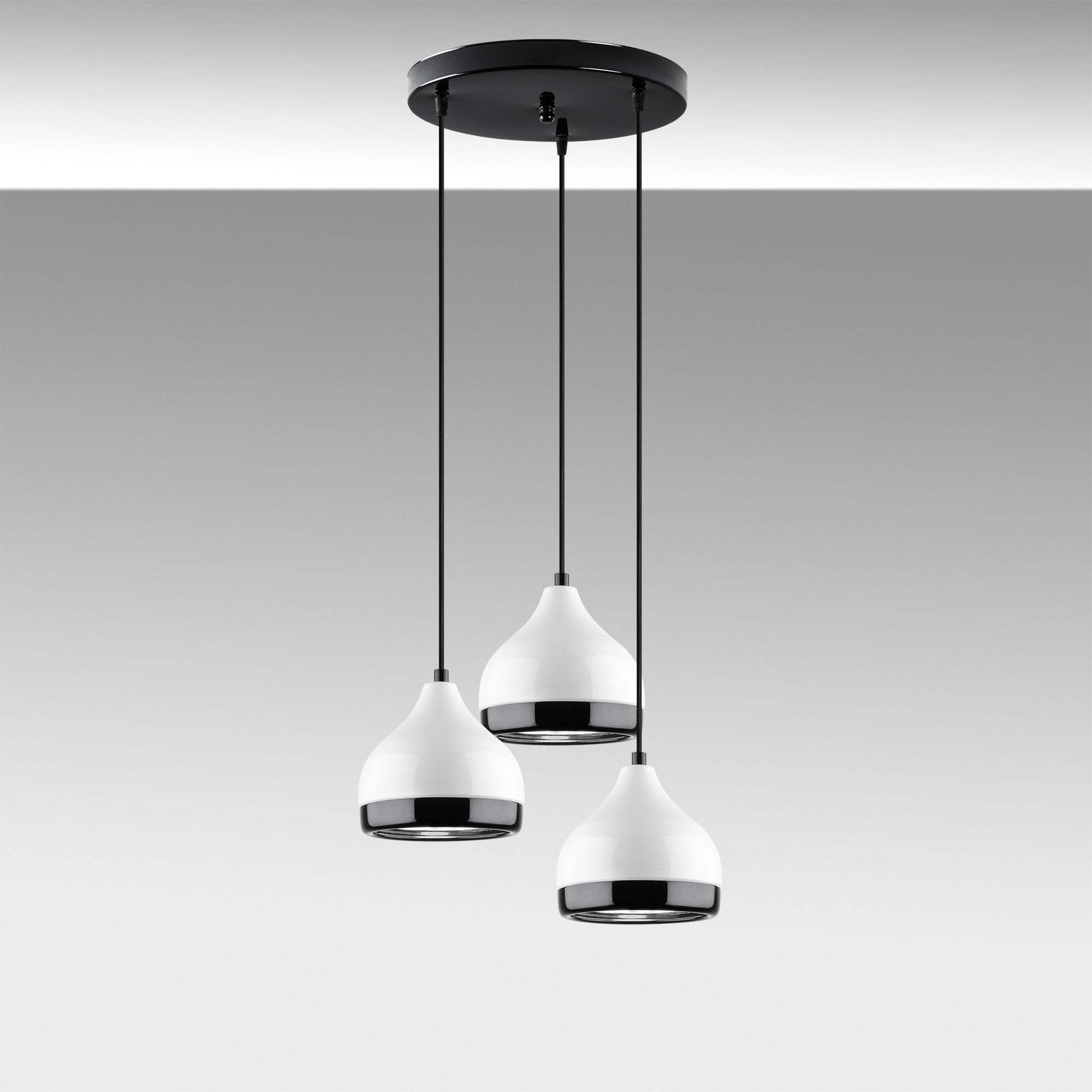 Lampa wisząca Queenie x3 biała