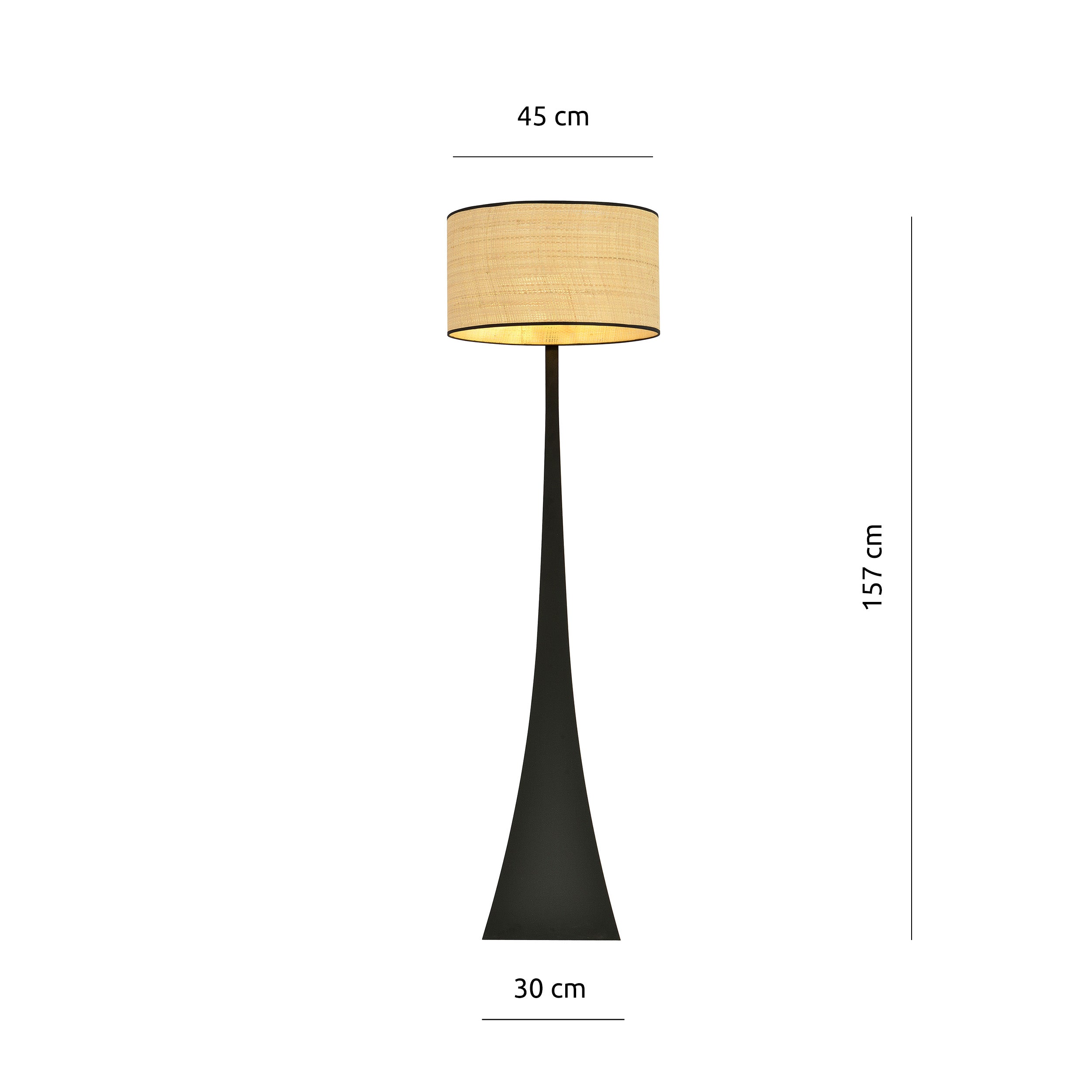 Lampa podłogowa Sonalla beżowa