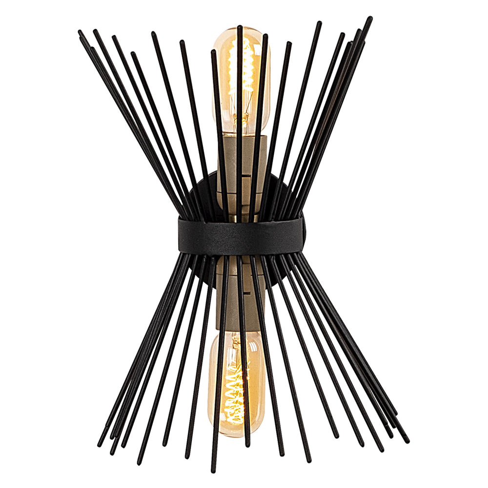 Lampa ścienna nowoczesna Baruch czarna