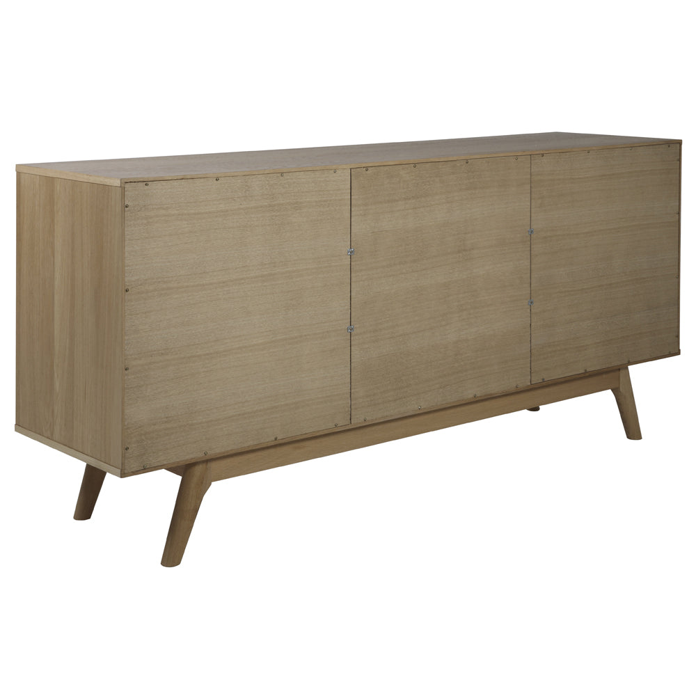 Komoda dwudrzwiowa Wezen z czterema szufladami ciemny dąb