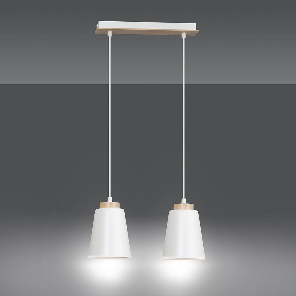 Lampa wisząca Montieri biała x2