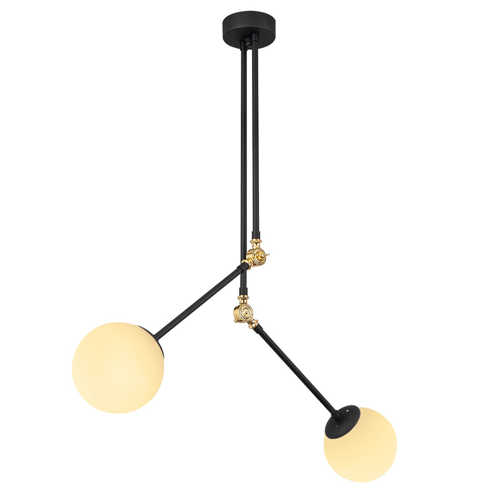 Lampa wisząca Nizatic x2 czarno-złota