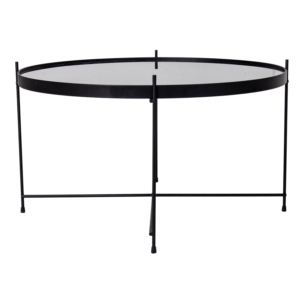 Stolik kawowy Marcolino średnica 70 cm czarny