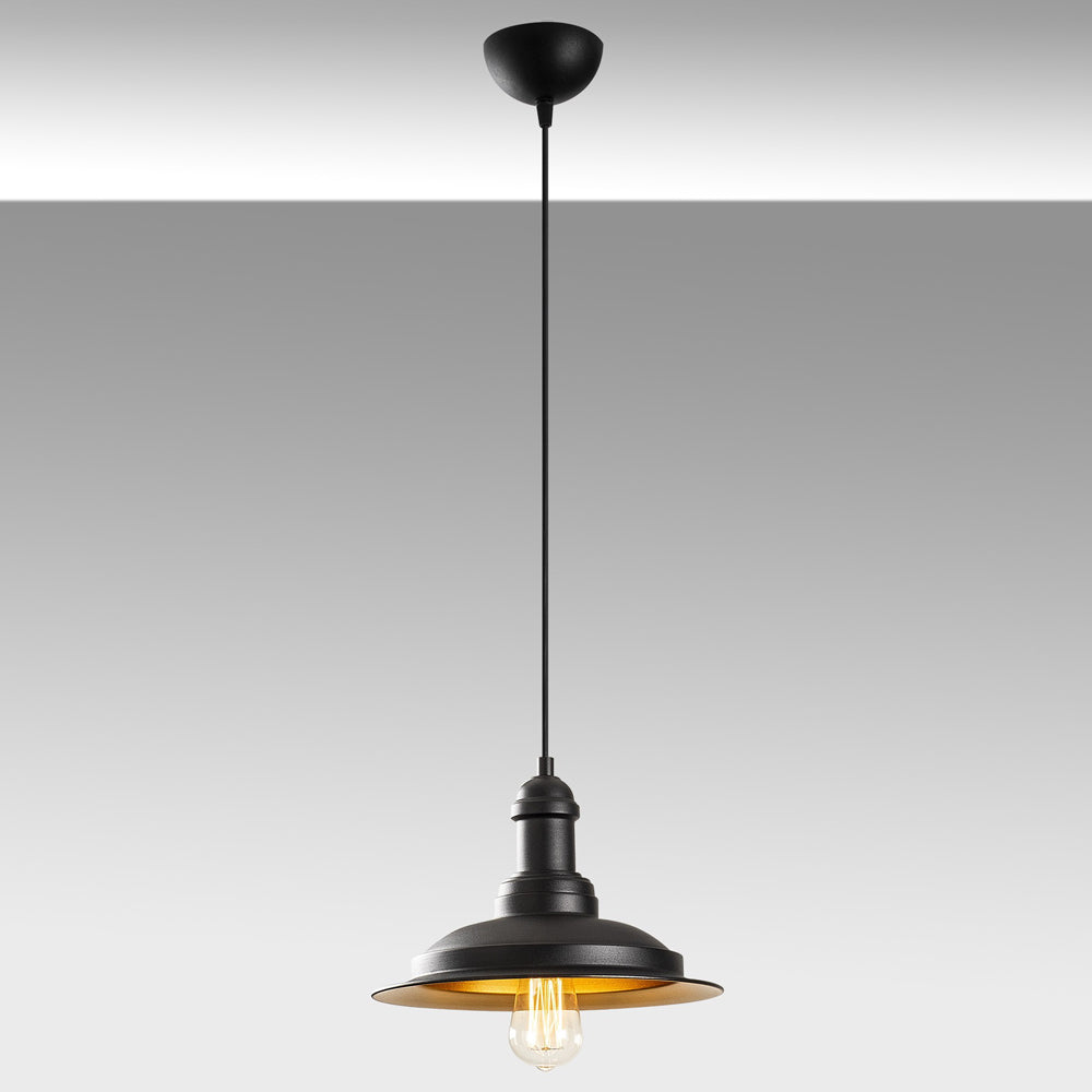 Lampa sufitowa Ardulace średnica 30 cm czarna