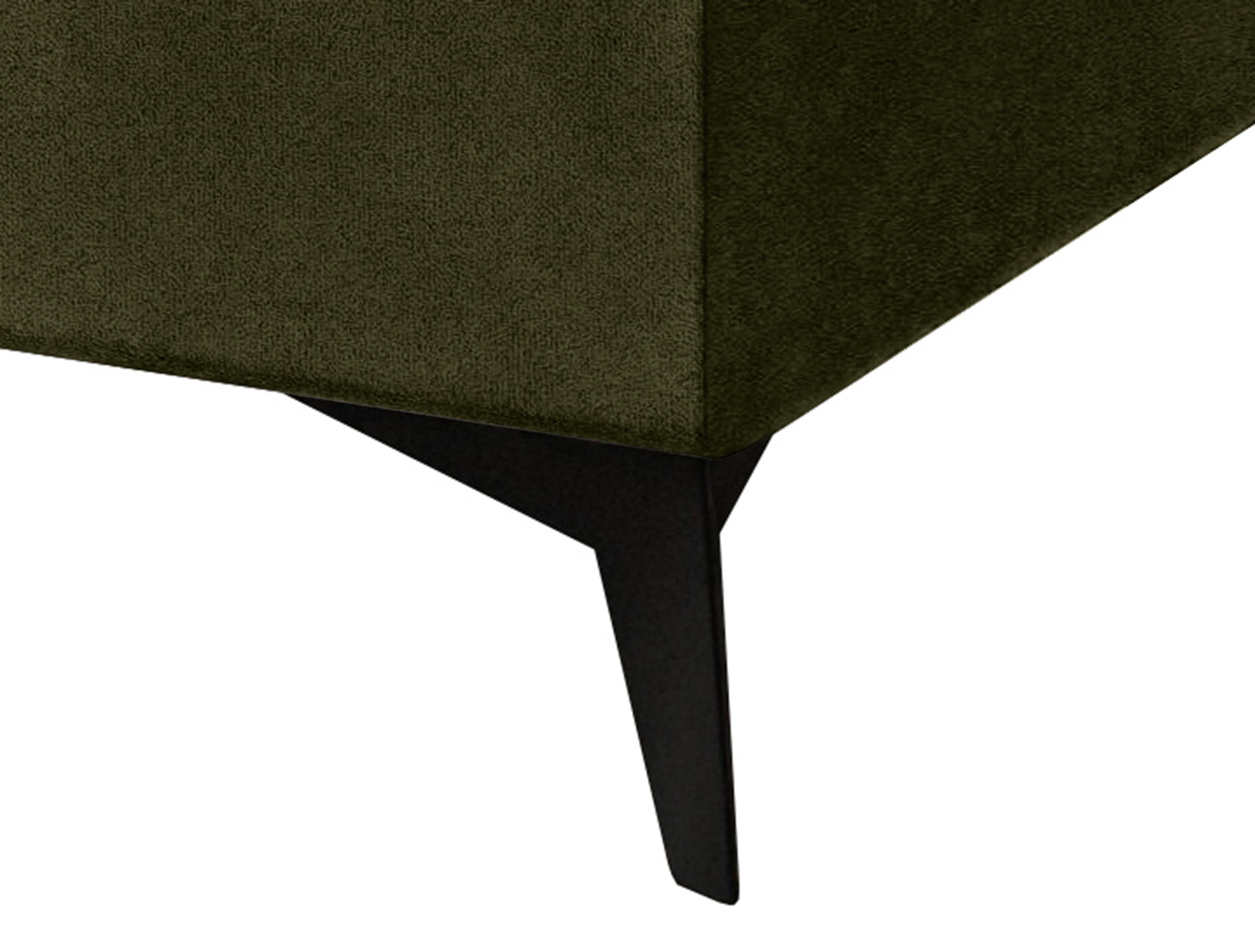 Łóżko kontynentalne 160x200 cm Falwo z pojemnikiem oliwkowe gruby sztruks