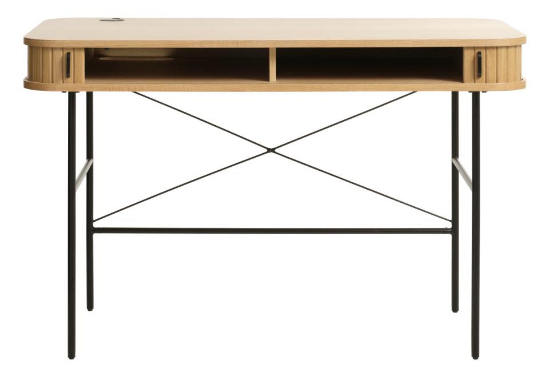 Biurko Gativel 120x60 cm lamele dąb naturalny