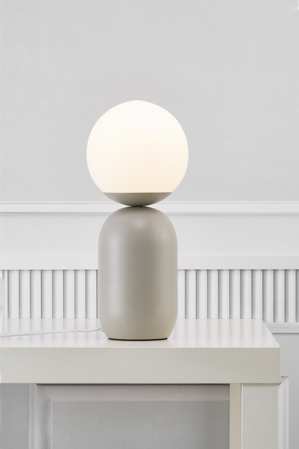 Lampa stołowa Notti szara