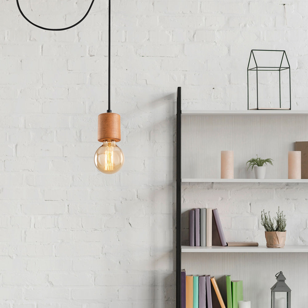Lampa wisząca Tabit na czarnym kablu
