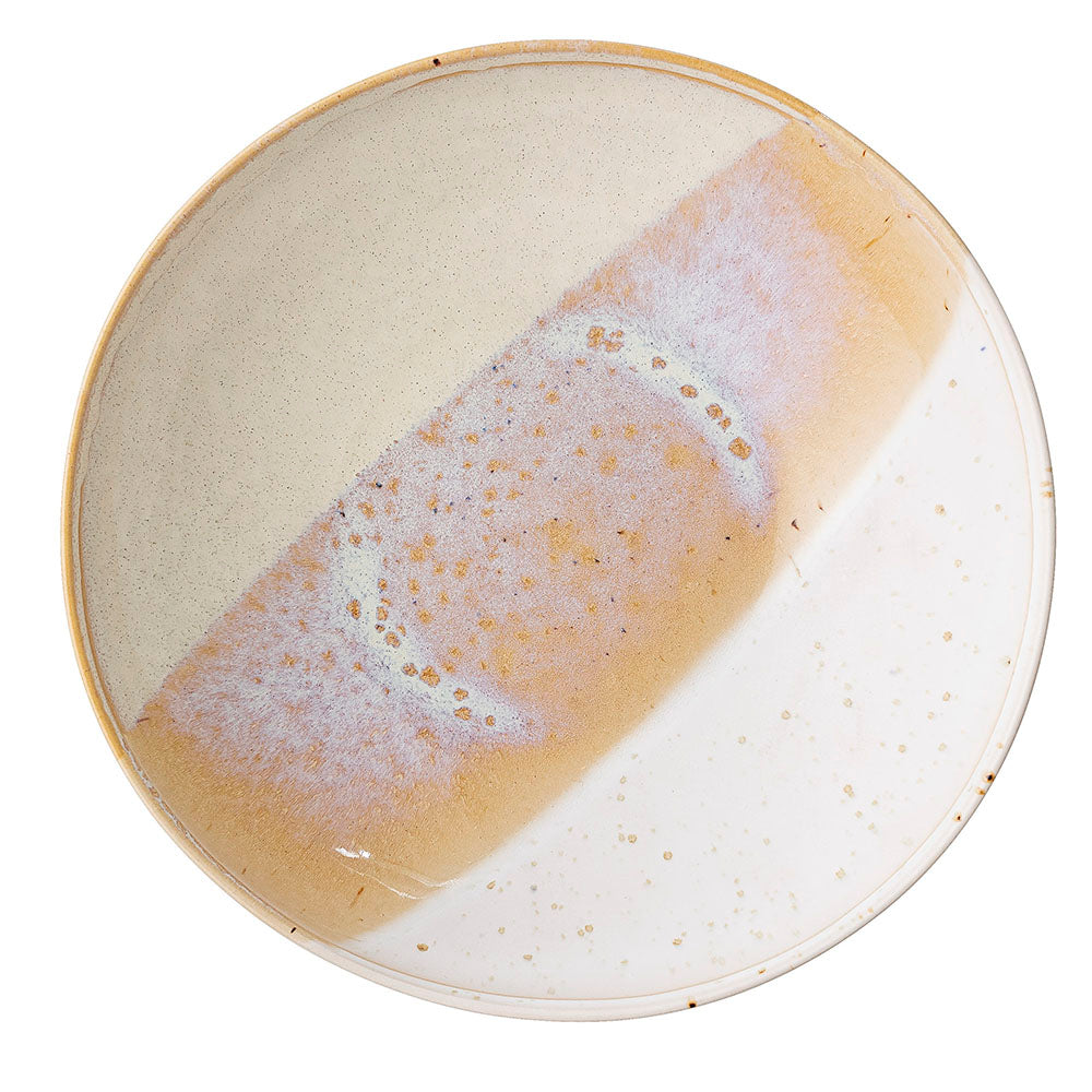 Miska Bloomingville Visisi żółty z kamionki średnica 22 cm
