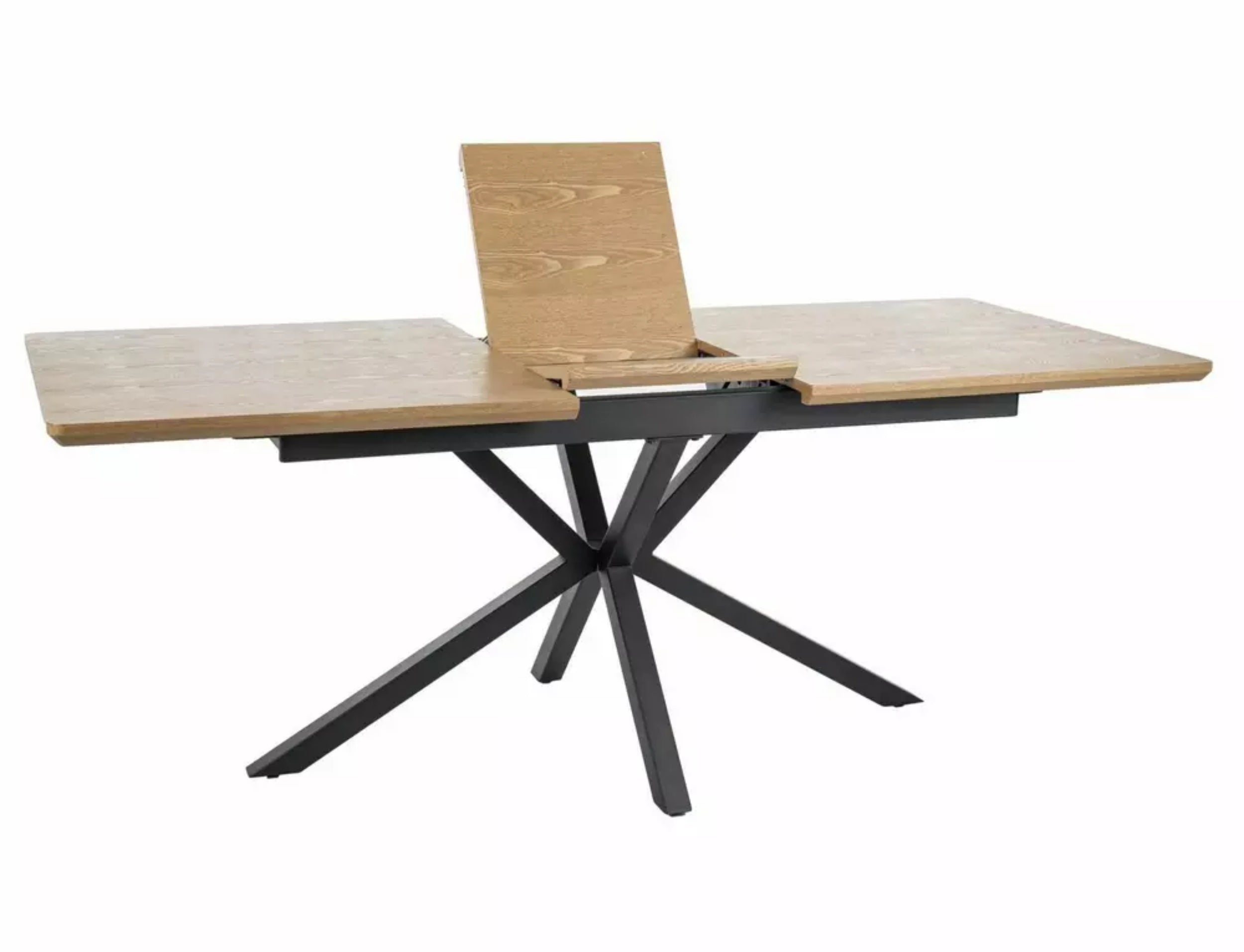 Stół rozkładany Logan 160(200)x90 dąb/ czarny mat