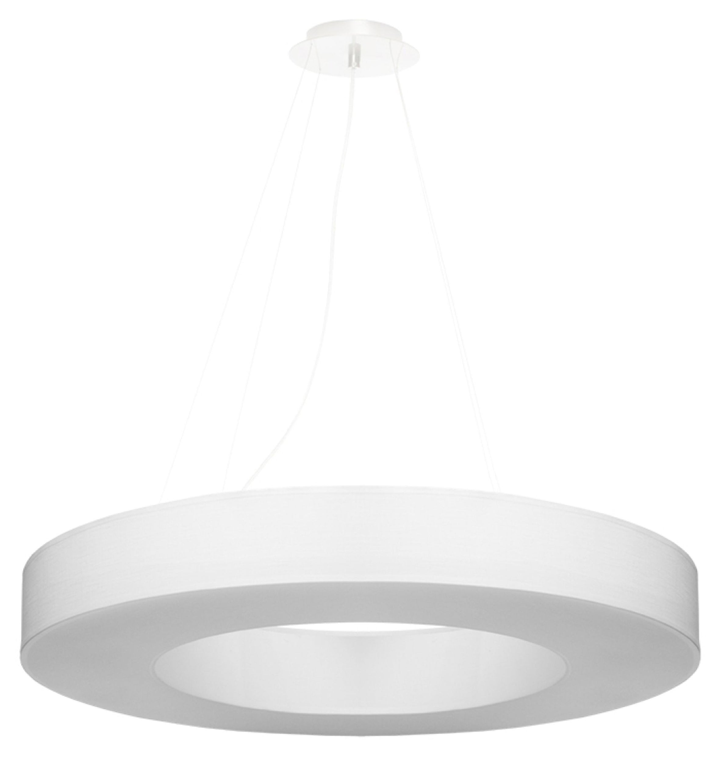 Żyrandol Flueress średnica 70 cm biały