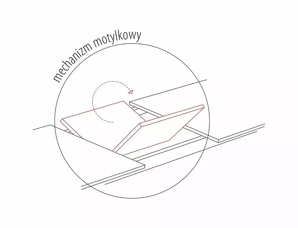 Stół rozkładany Logan 160(200)x90 dąb/ czarny mat