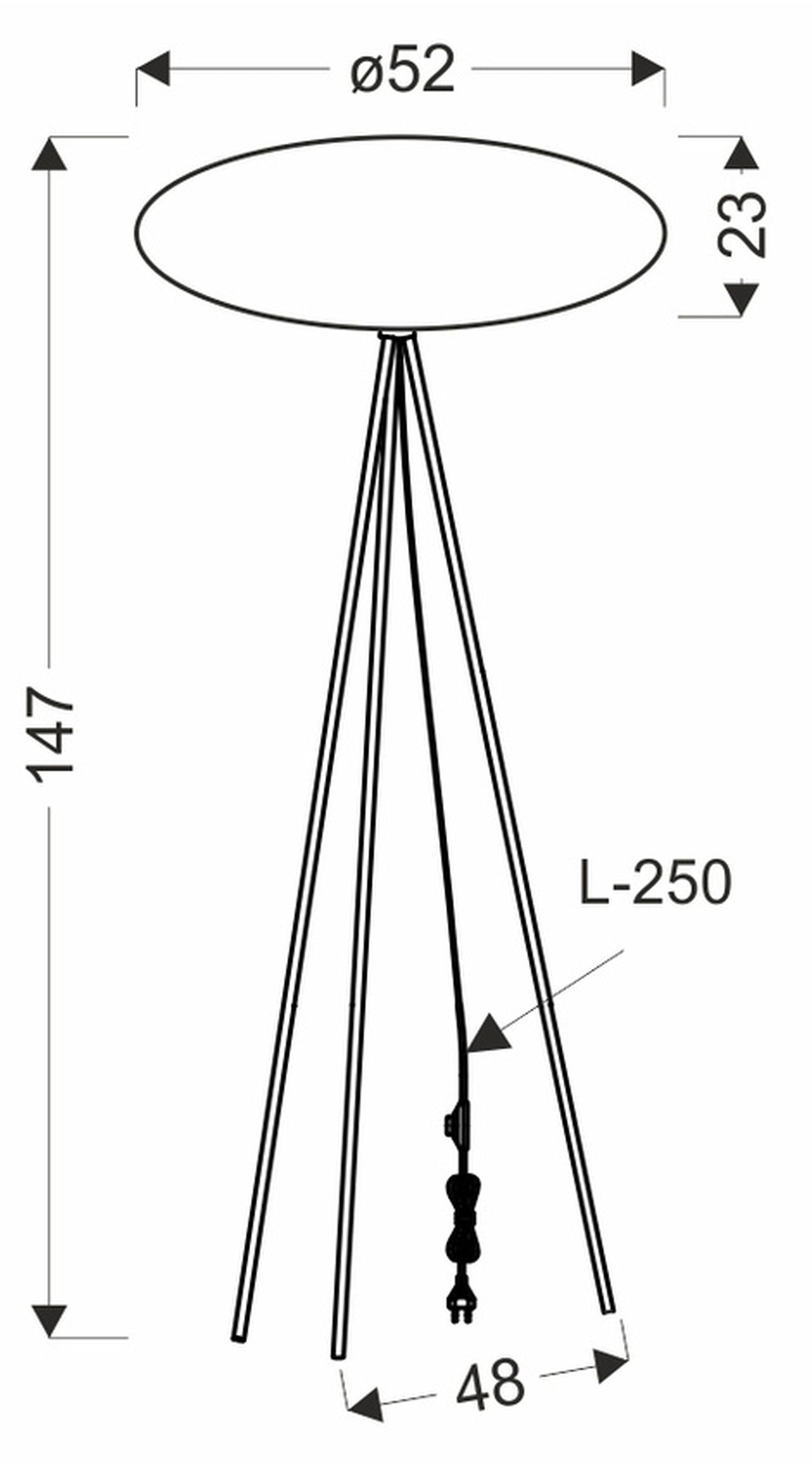 Lampa podłogowa Cafee 147 cm frappe