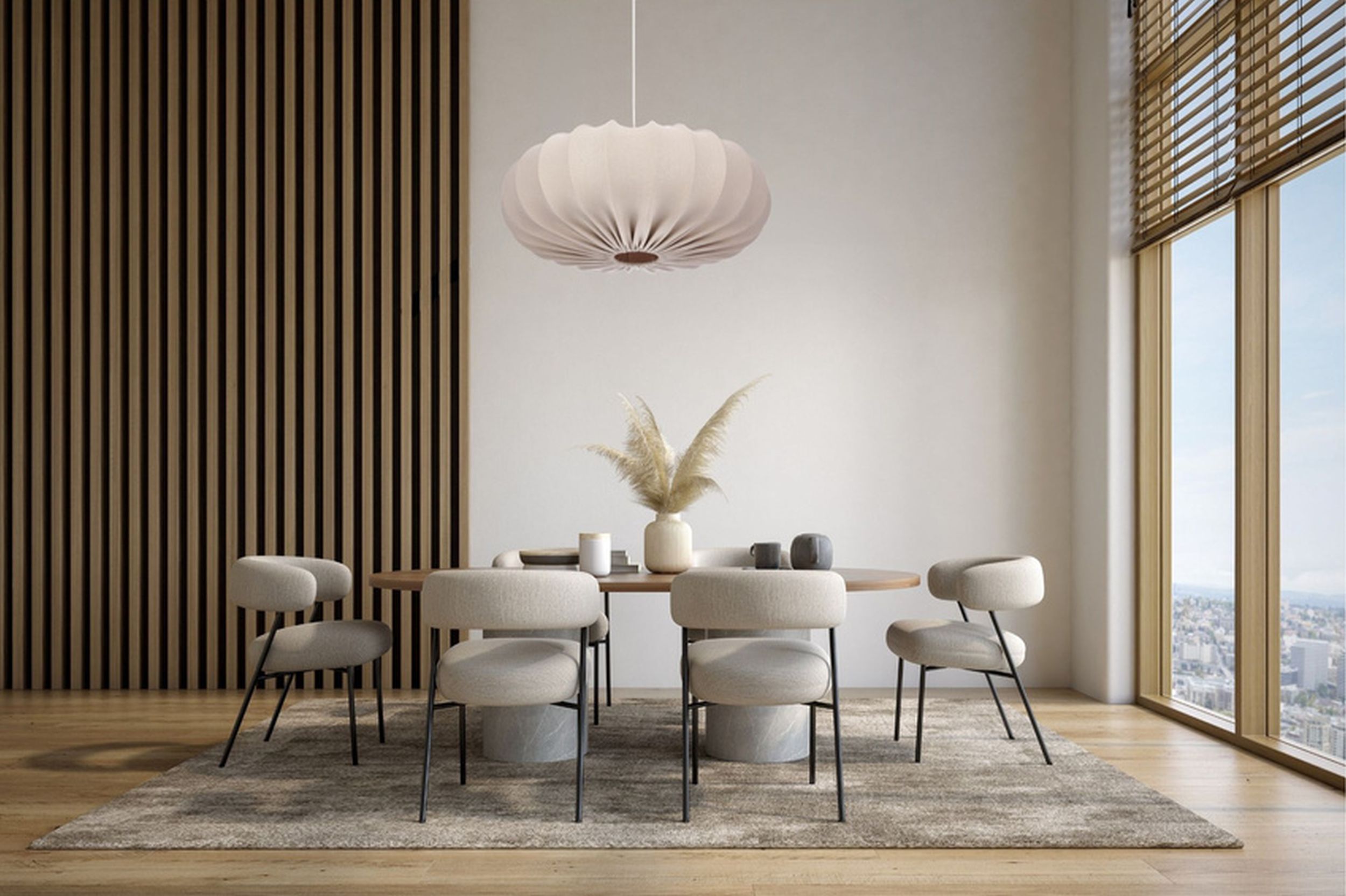 Lampa wisząca Cafee średnica 52 cm frappe z czarną podstawą
