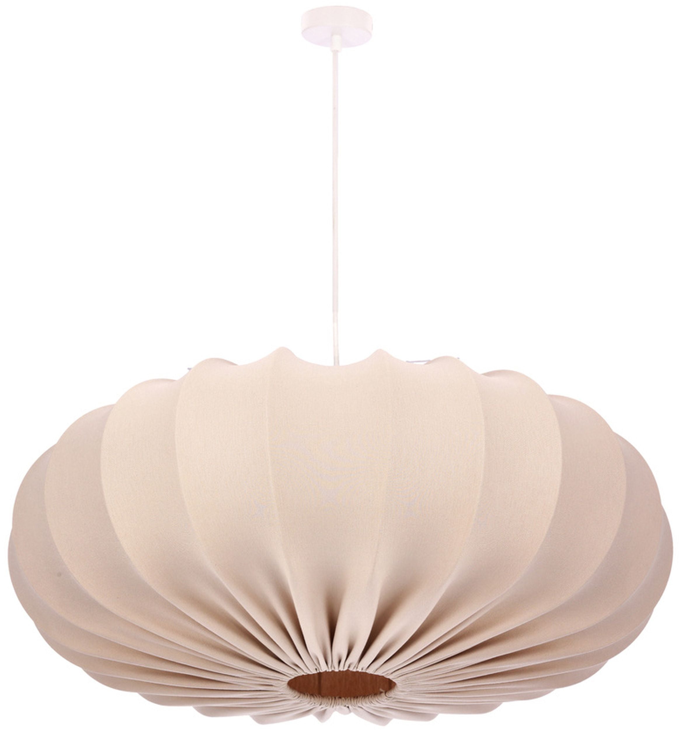 Lampa wisząca Cafee średnica 66 cm frappe z białą podstawą