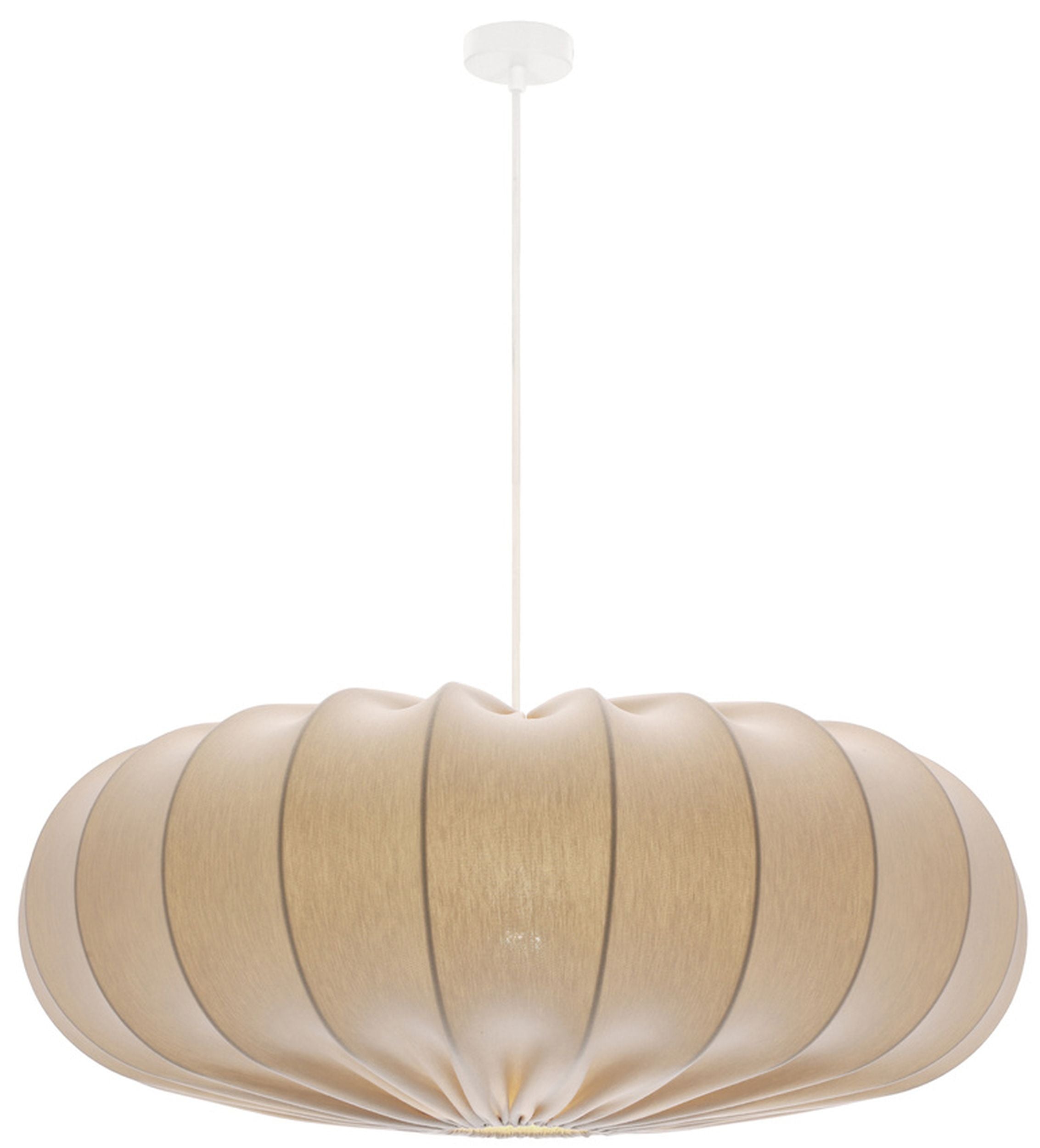 Lampa wisząca Cafee średnica 66 cm frappe z białą podstawą