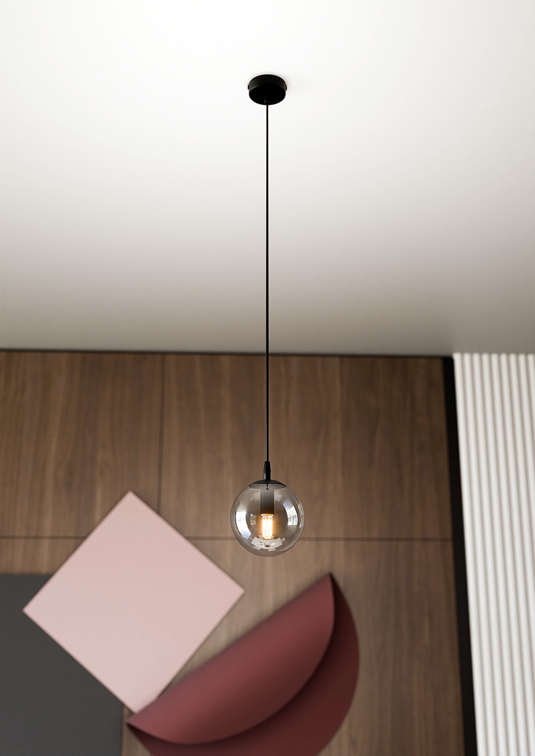 Lampa wisząca Fregene grafitowa