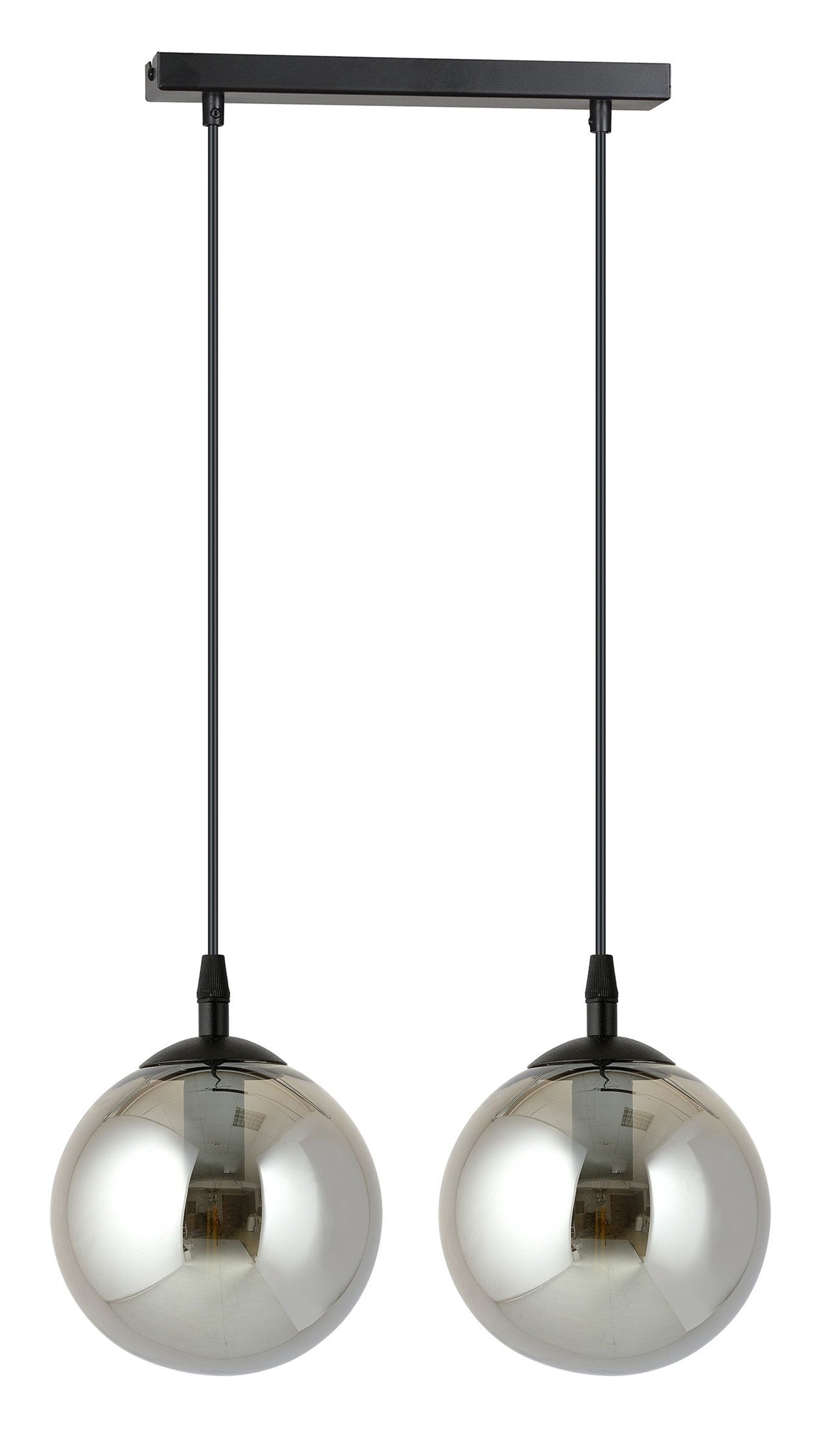Lampa wisząca Fregene grafitowa x2