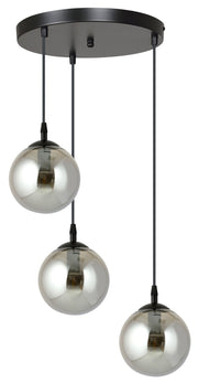 Lampa wisząca Fregene kaskada grafitowa x3