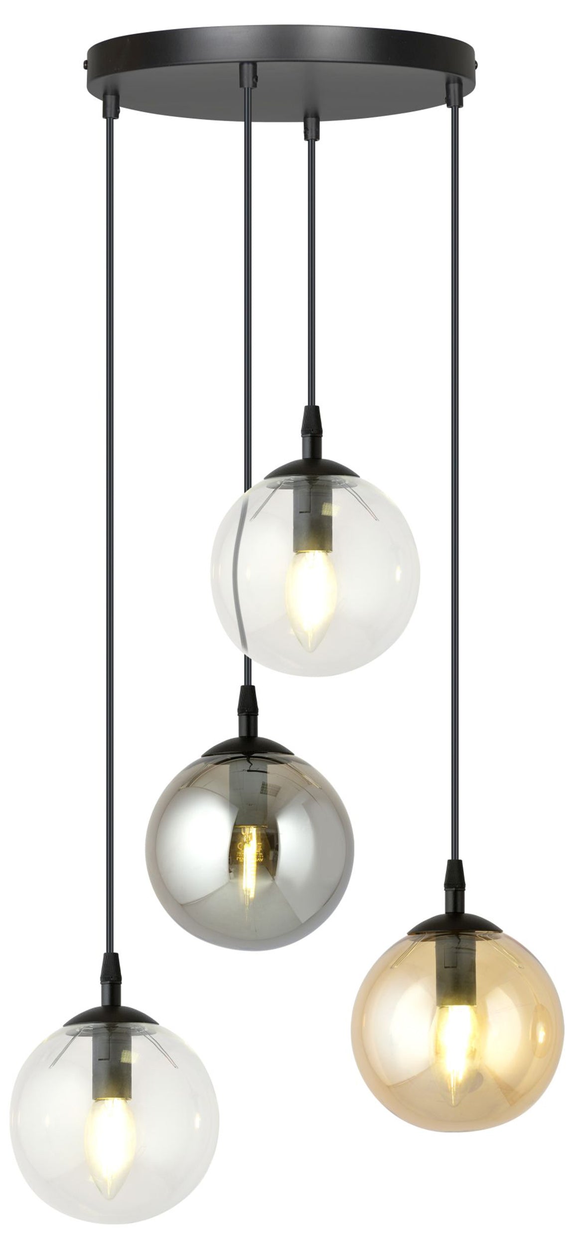 Lampa wisząca Fregene mix kolorów x4