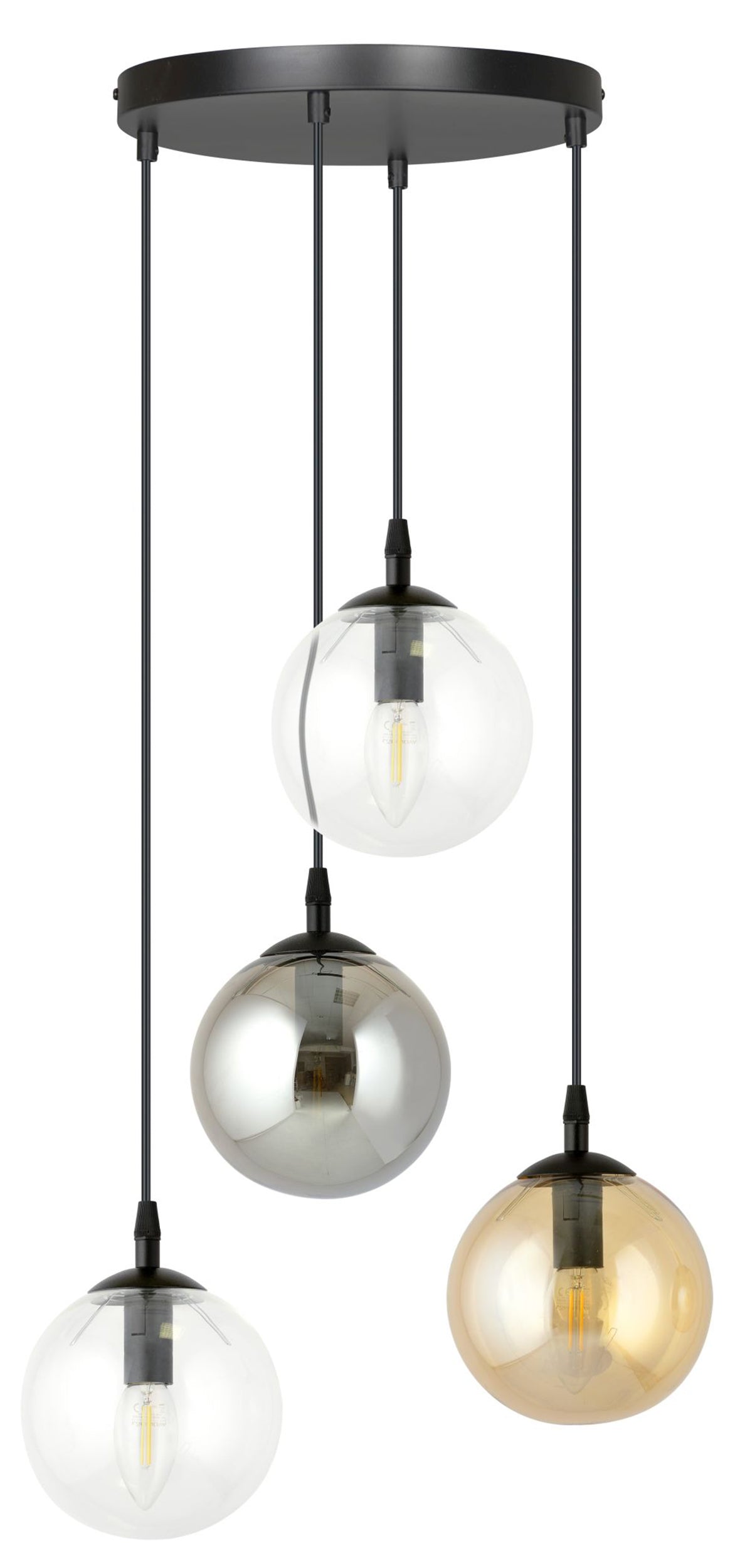 Lampa wisząca Fregene mix kolorów x4