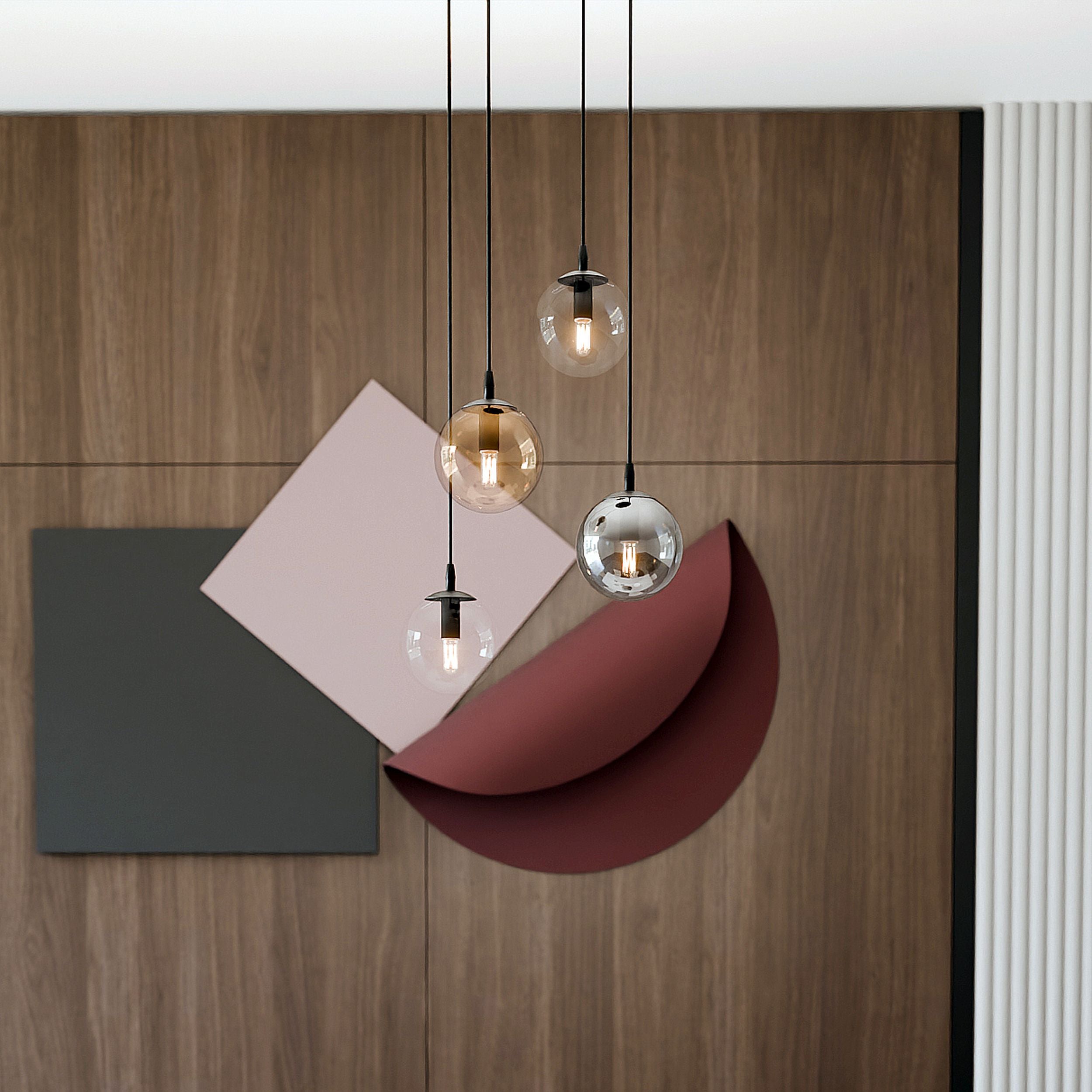 Lampa wisząca Fregene mix kolorów x4