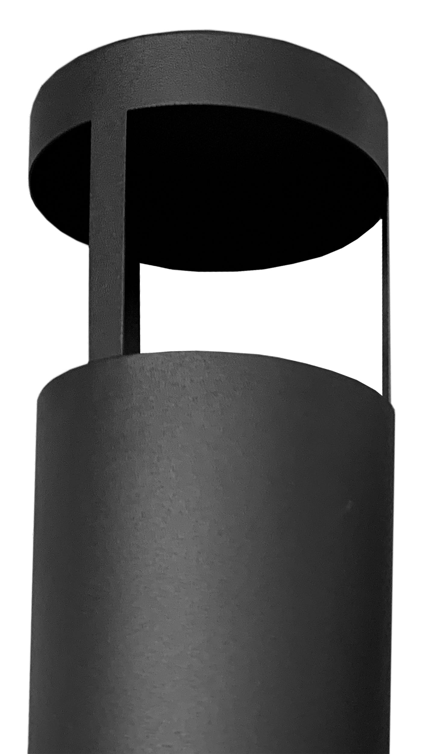 Biokominek wolnostojący Funerill 136x43,5 cm ze stali czarny strukturalny