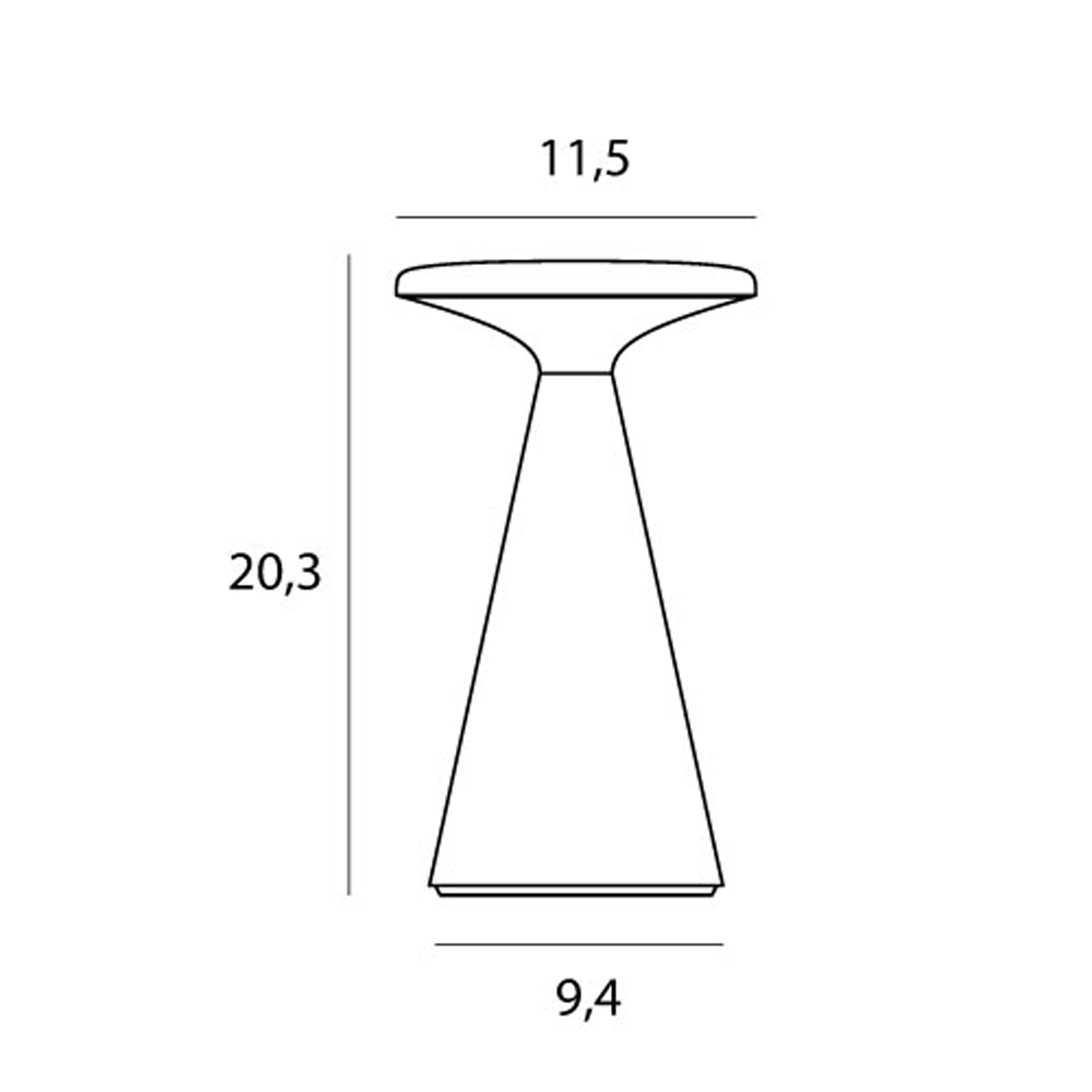 Lampa stołowa Funghi szara IP44