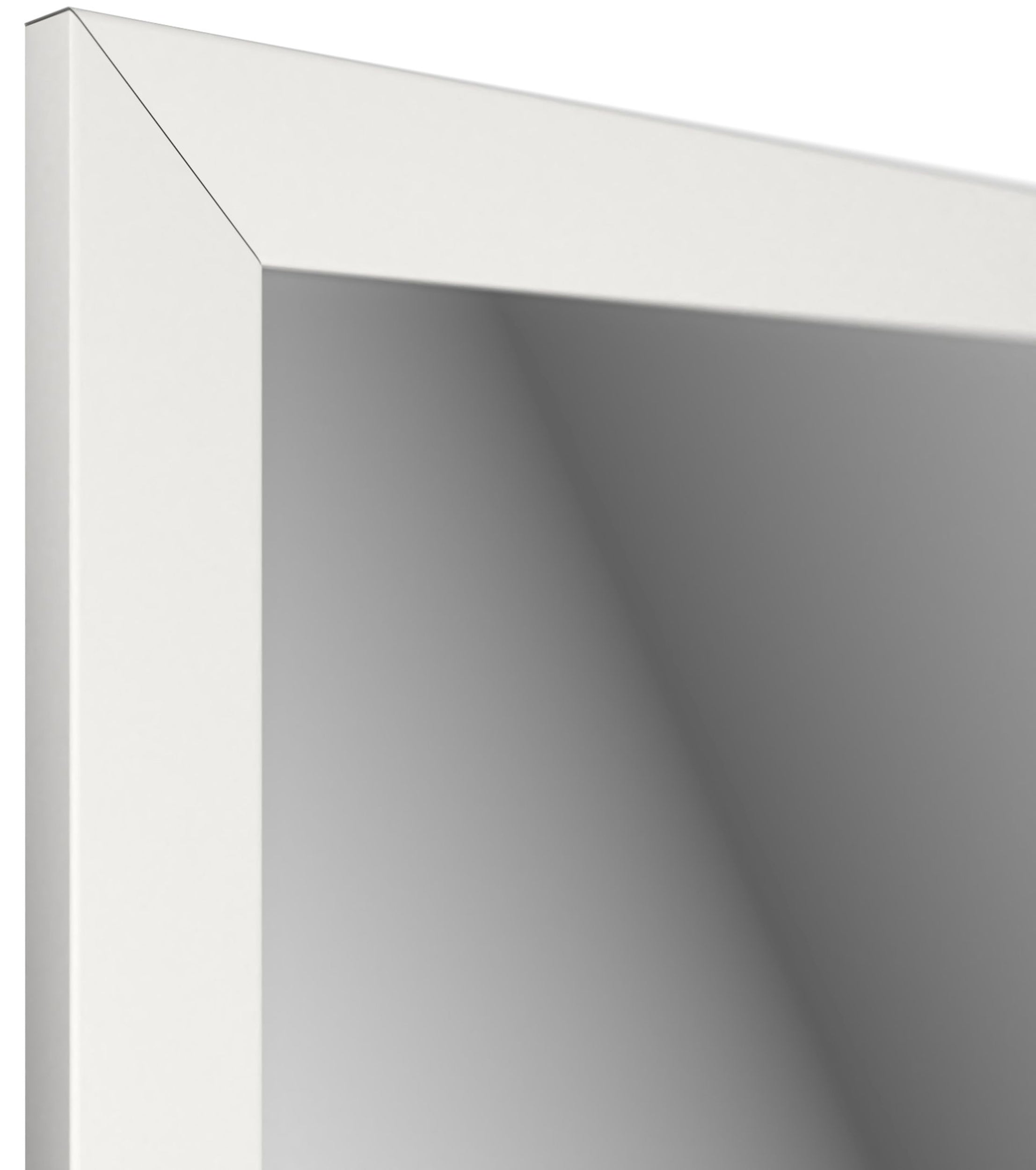 Lustro ścienne Gahtion 127x47 cm białe