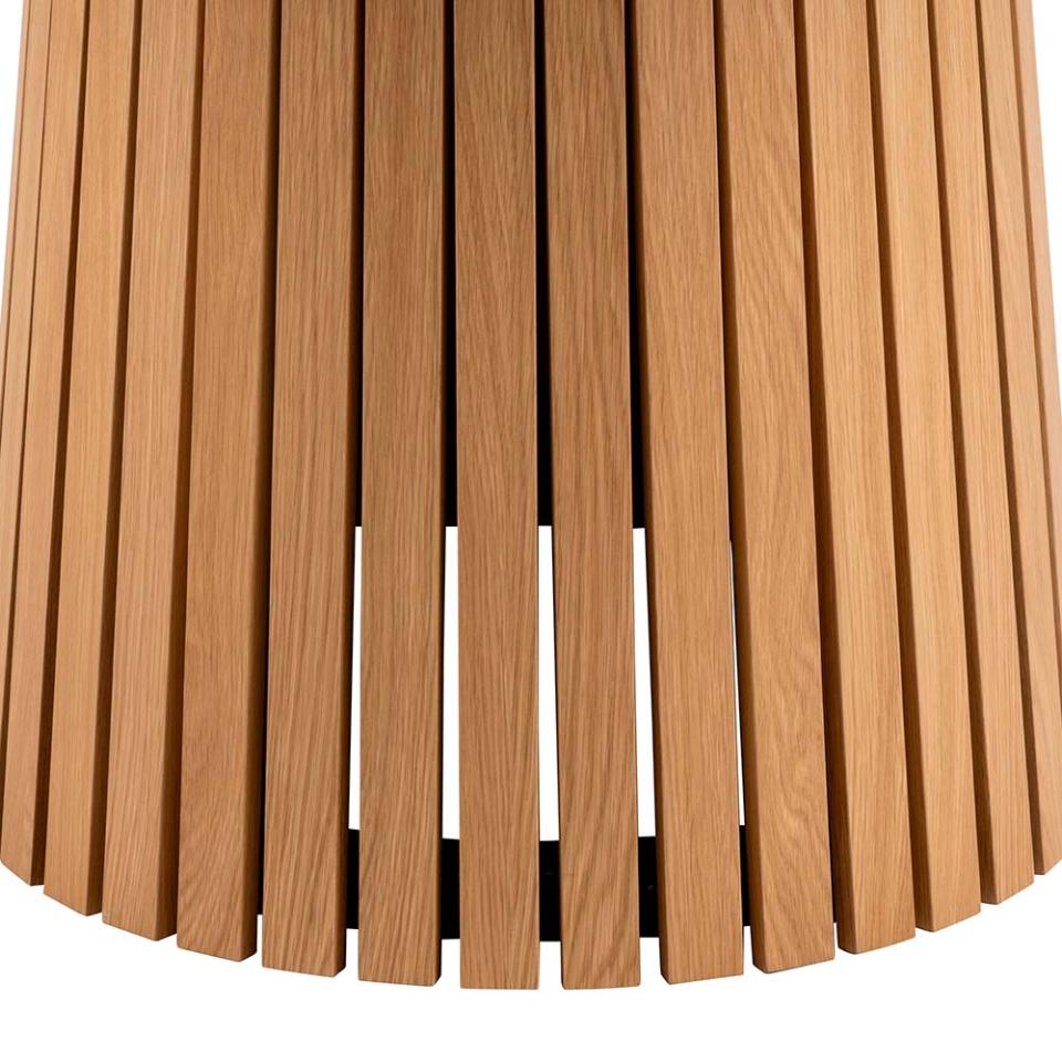 Stół okrągły Gimmar dąb z lamelową podstawą 120 cm