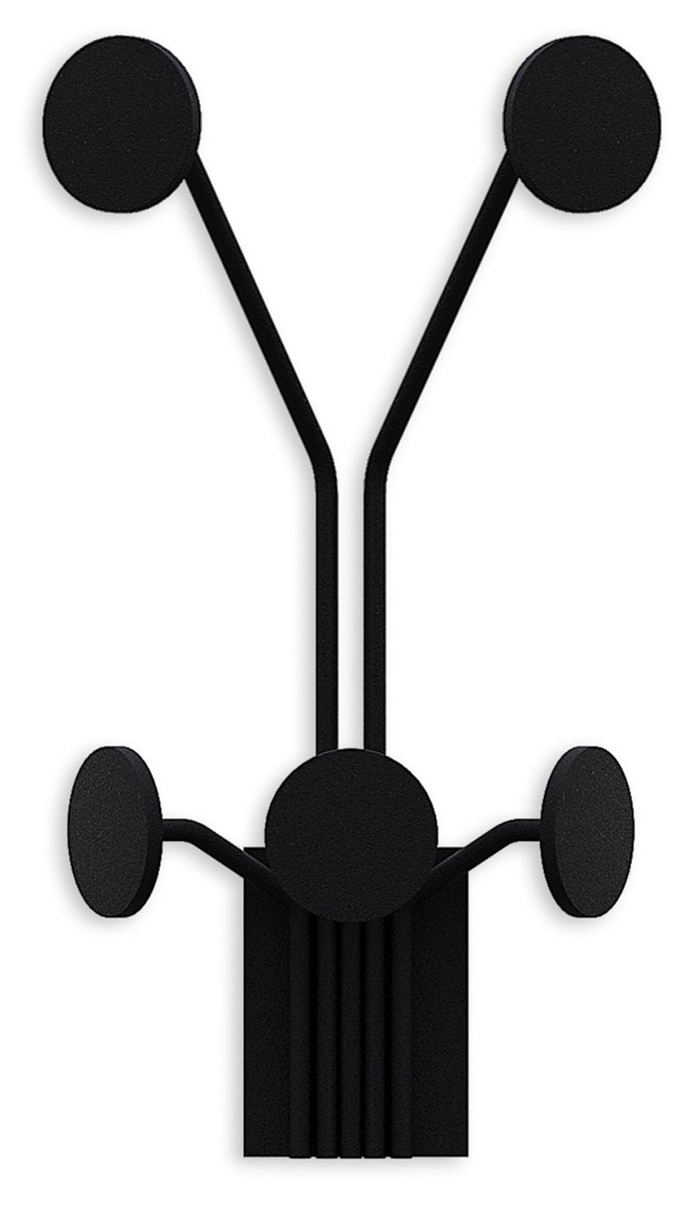 Wieszak ścienny Giraffe metalowy czarny