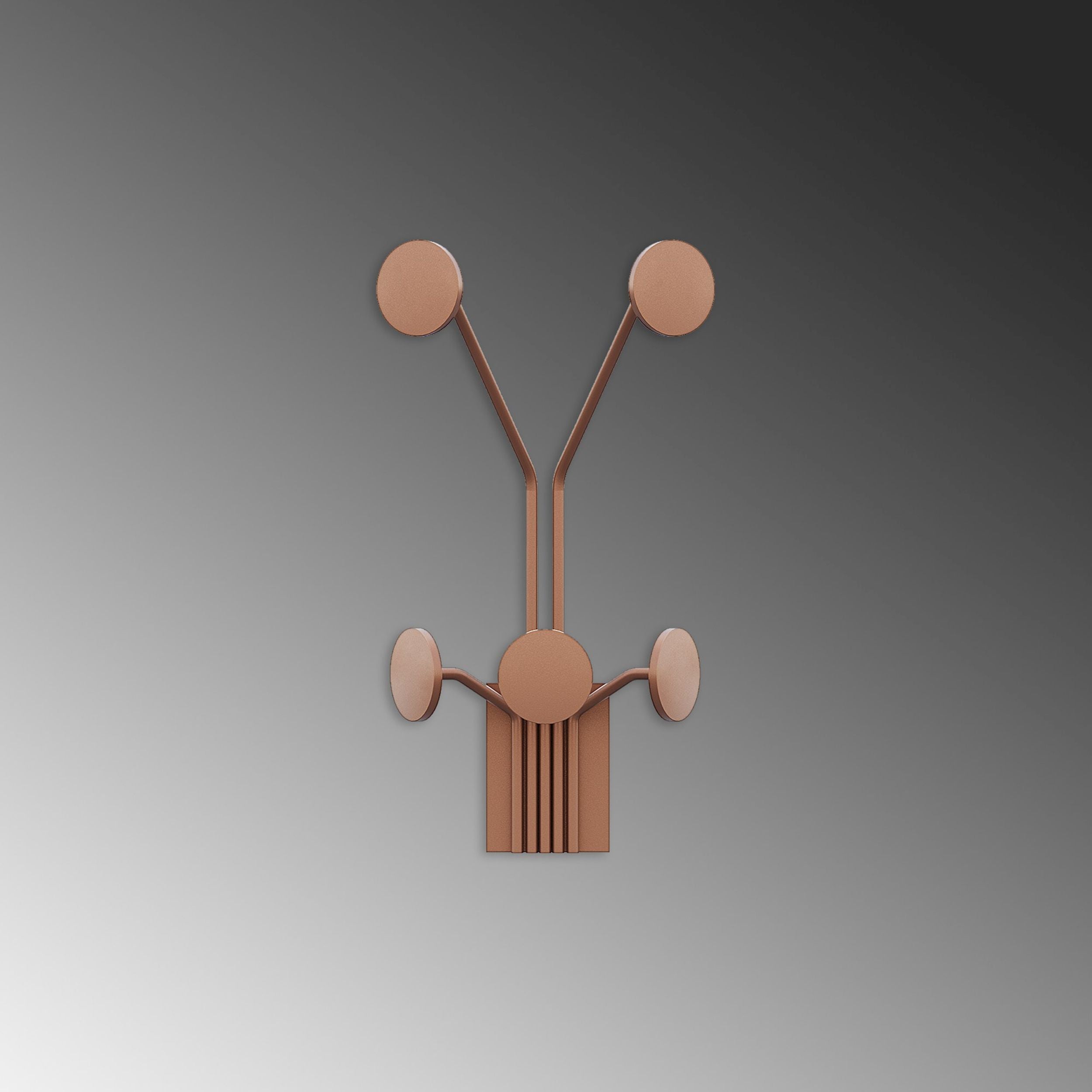 Wieszak ścienny Giraffe metalowy miedziany