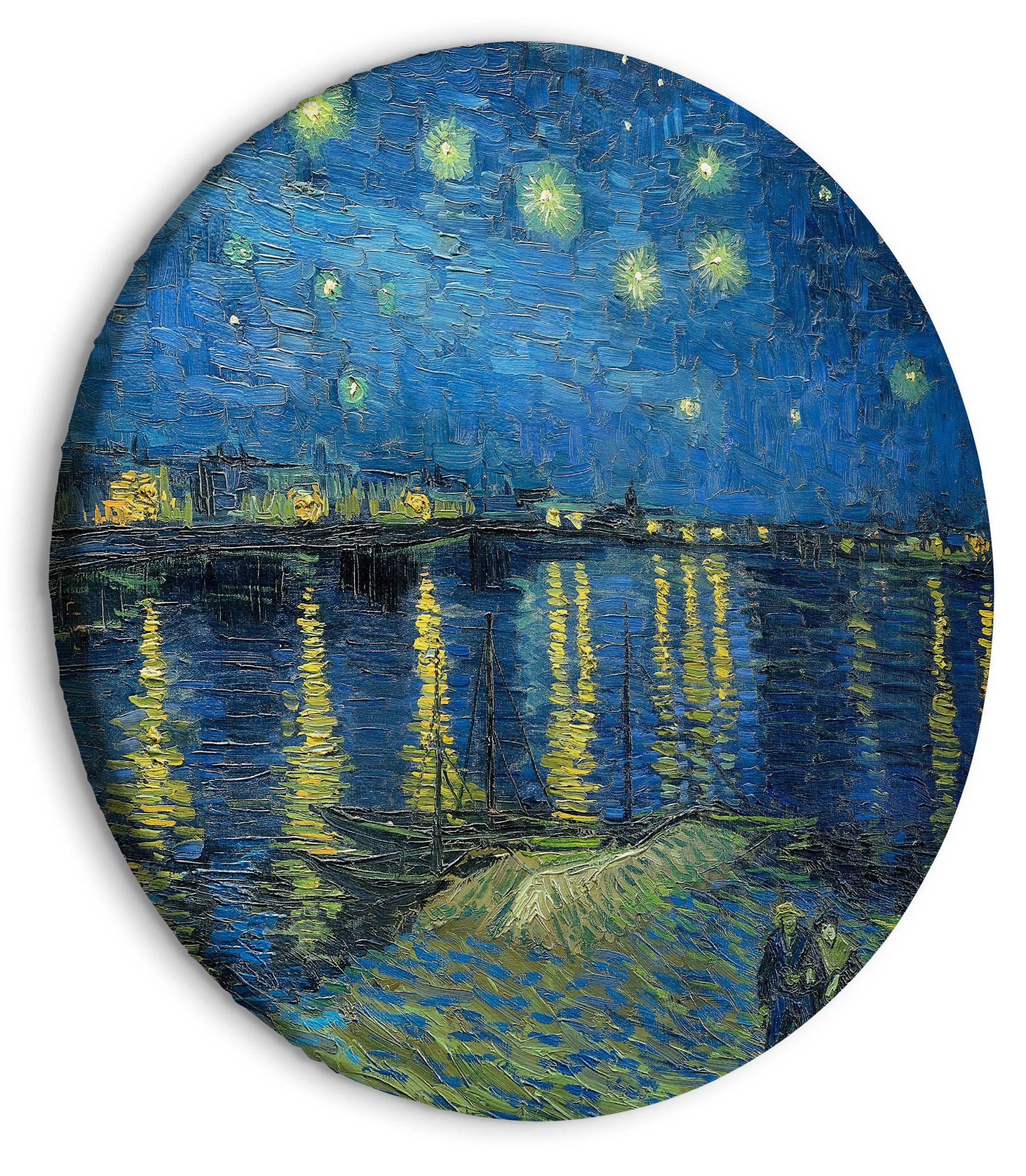 Obraz okrągły Gwieździsta noc nad Rhone Vincent van Gogh średnica 40 cm