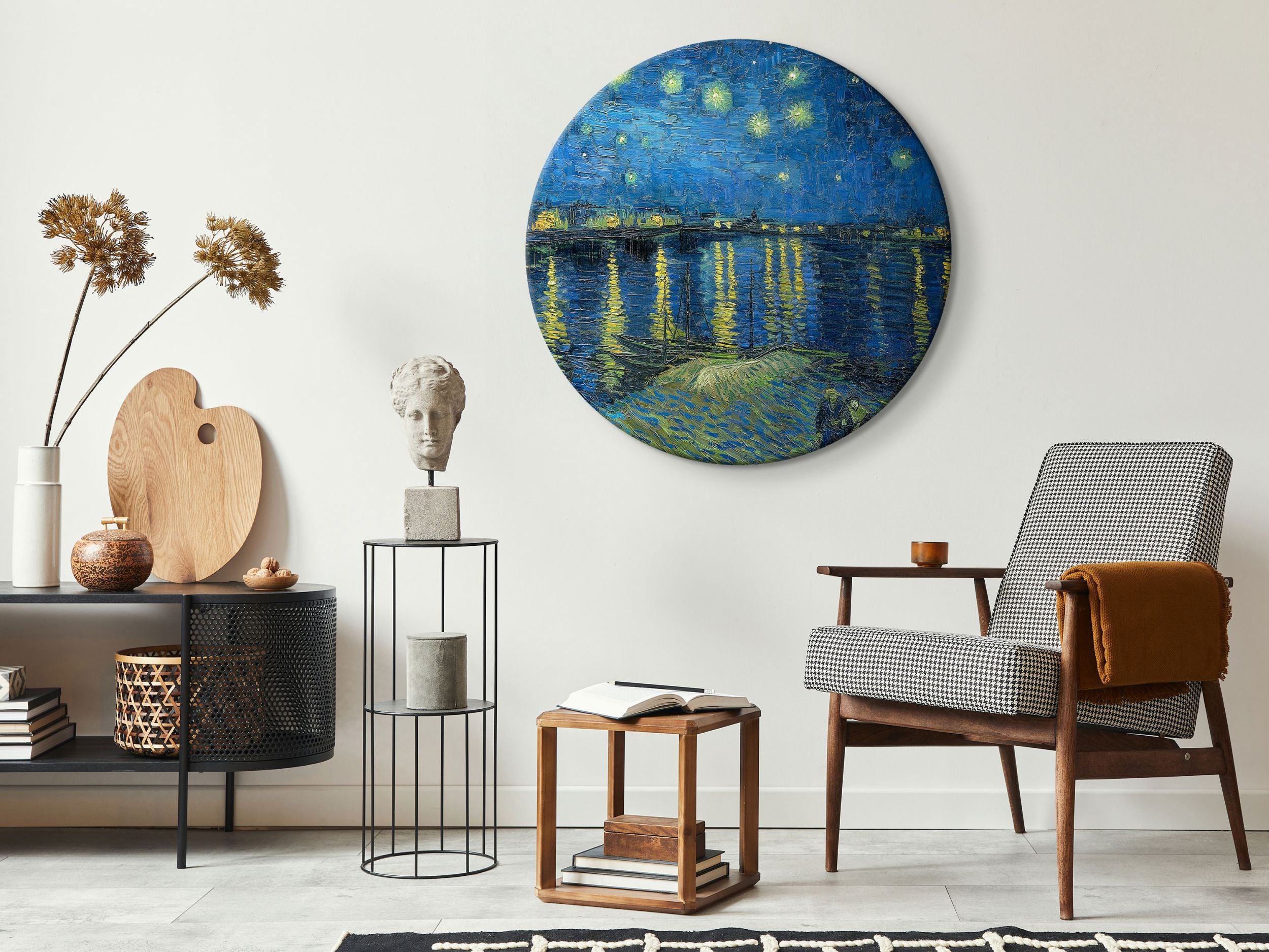 Obraz okrągły Gwieździsta noc nad Rhone Vincent van Gogh średnica 60 cm
