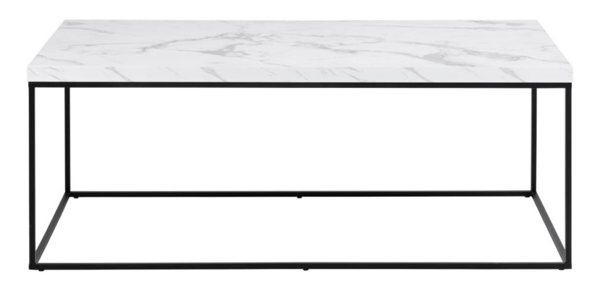 Stolik kawowy Pillys 110x55 cm biały marmur
