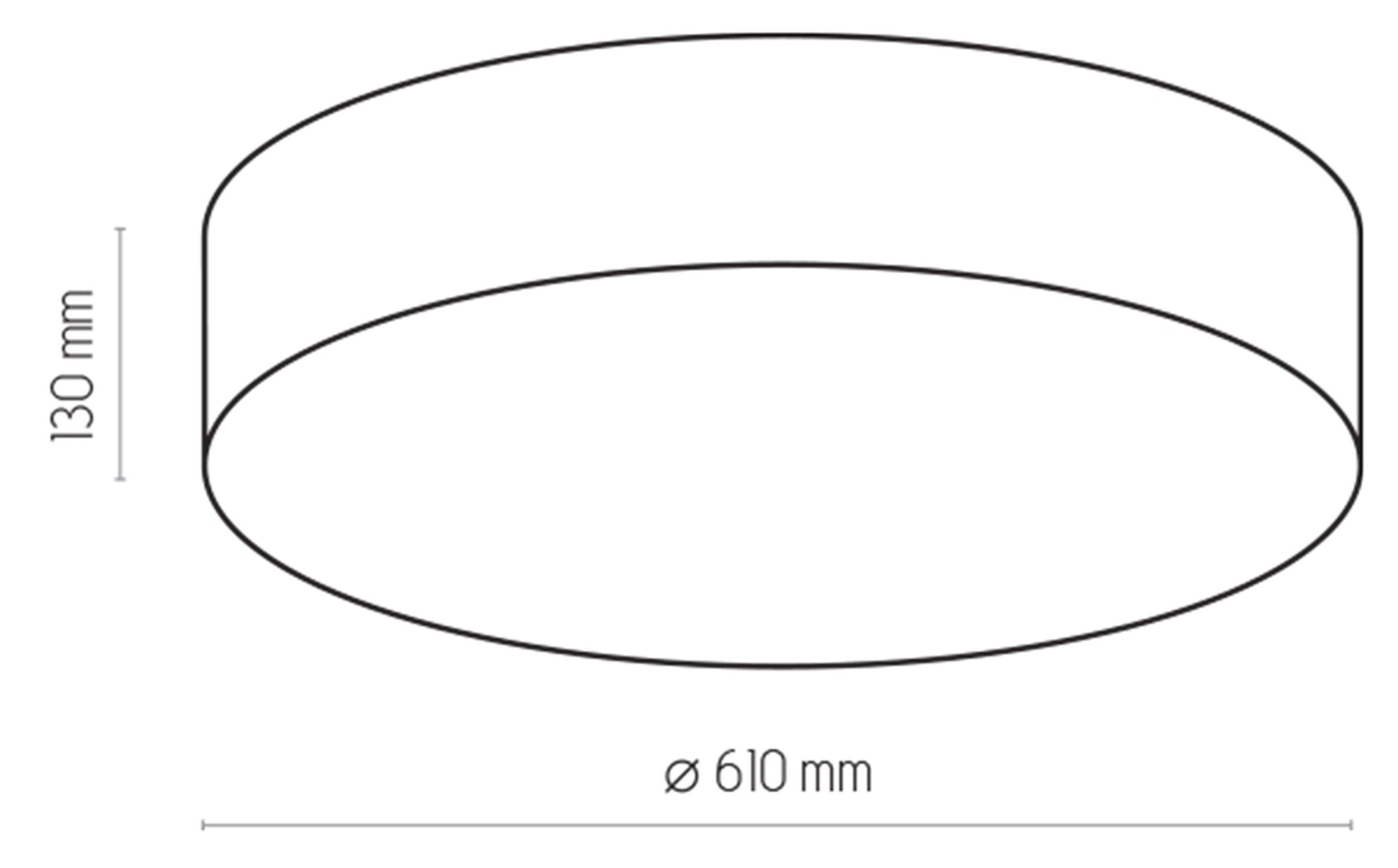 Plafon Harnalls średnica 60 cm beżowy