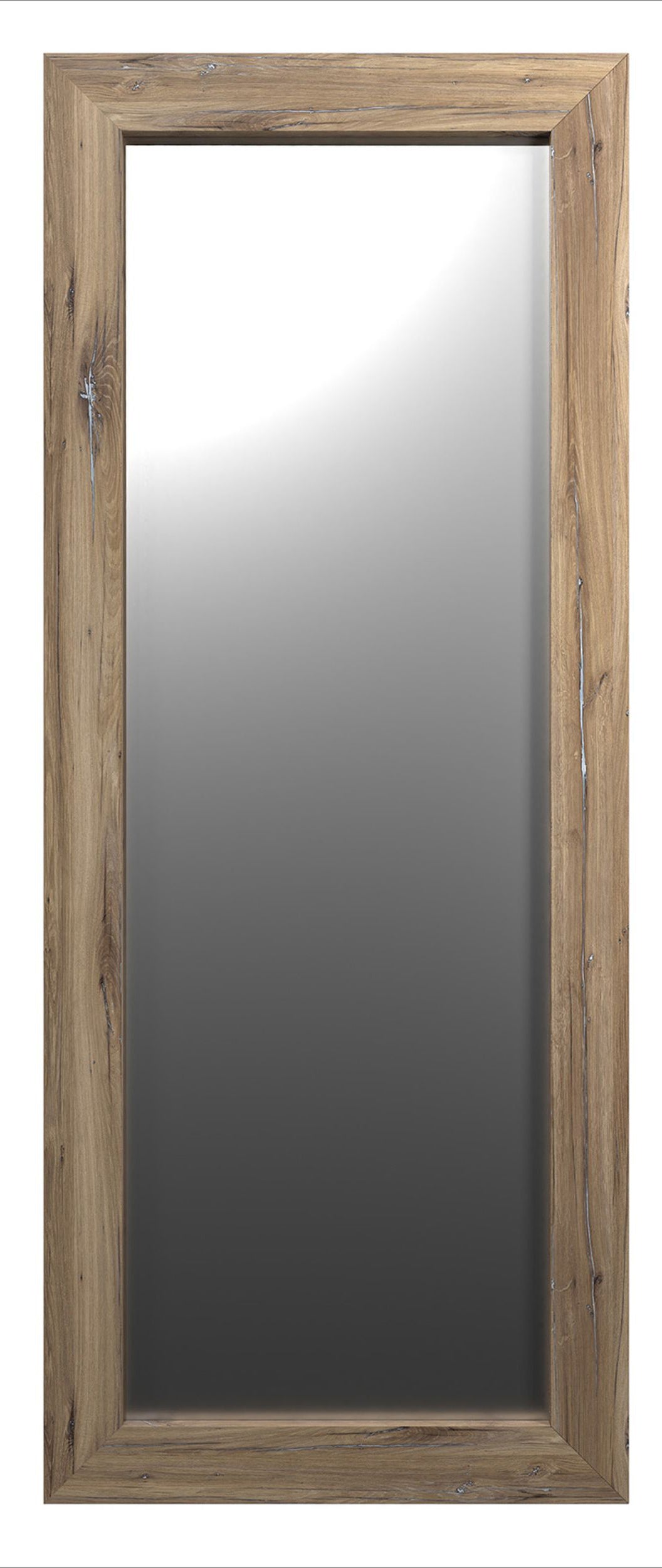 Lustro ścienne Hausly 148x56 cm dąb
