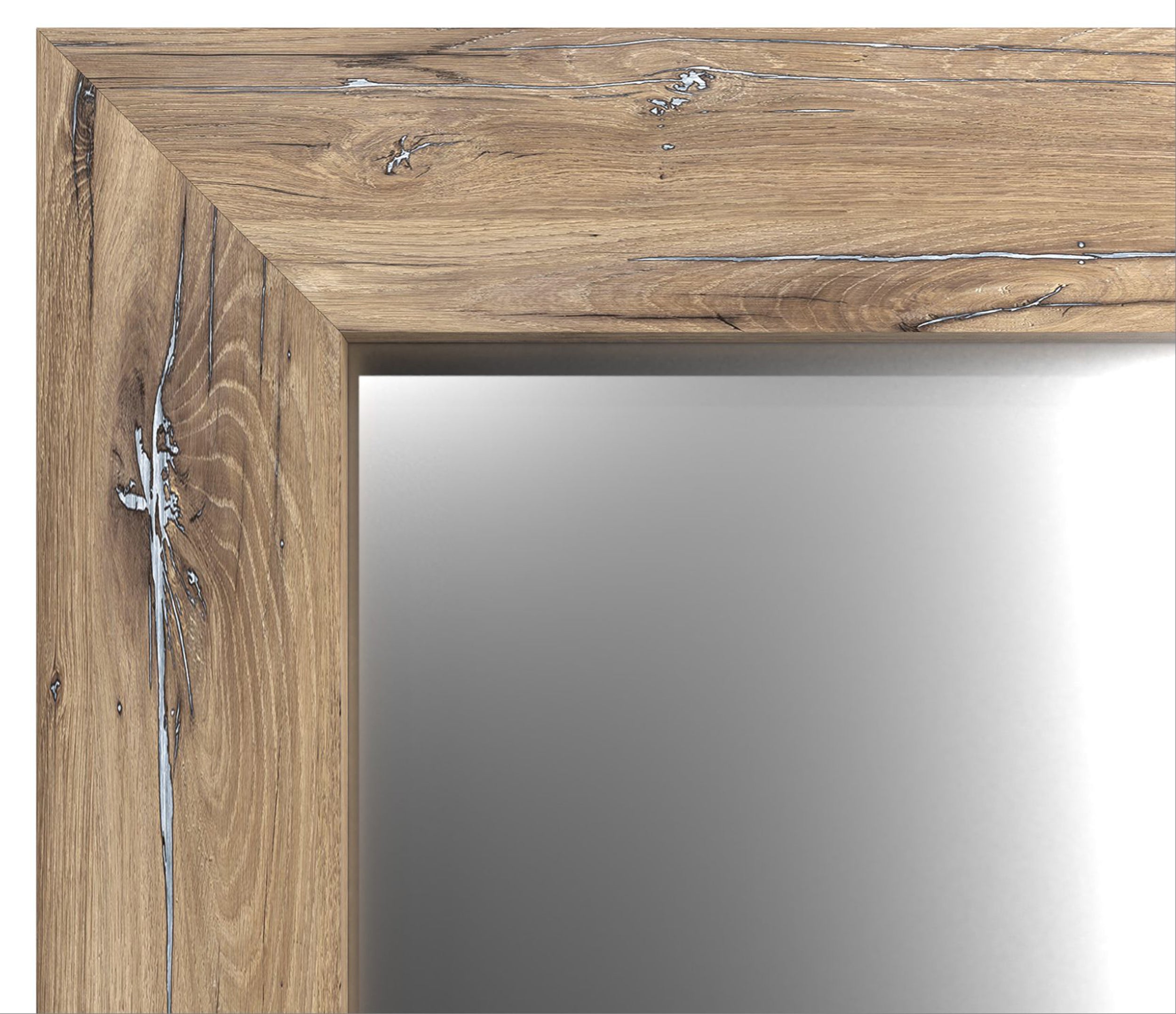 Lustro ścienne Hausly 148x56 cm dąb