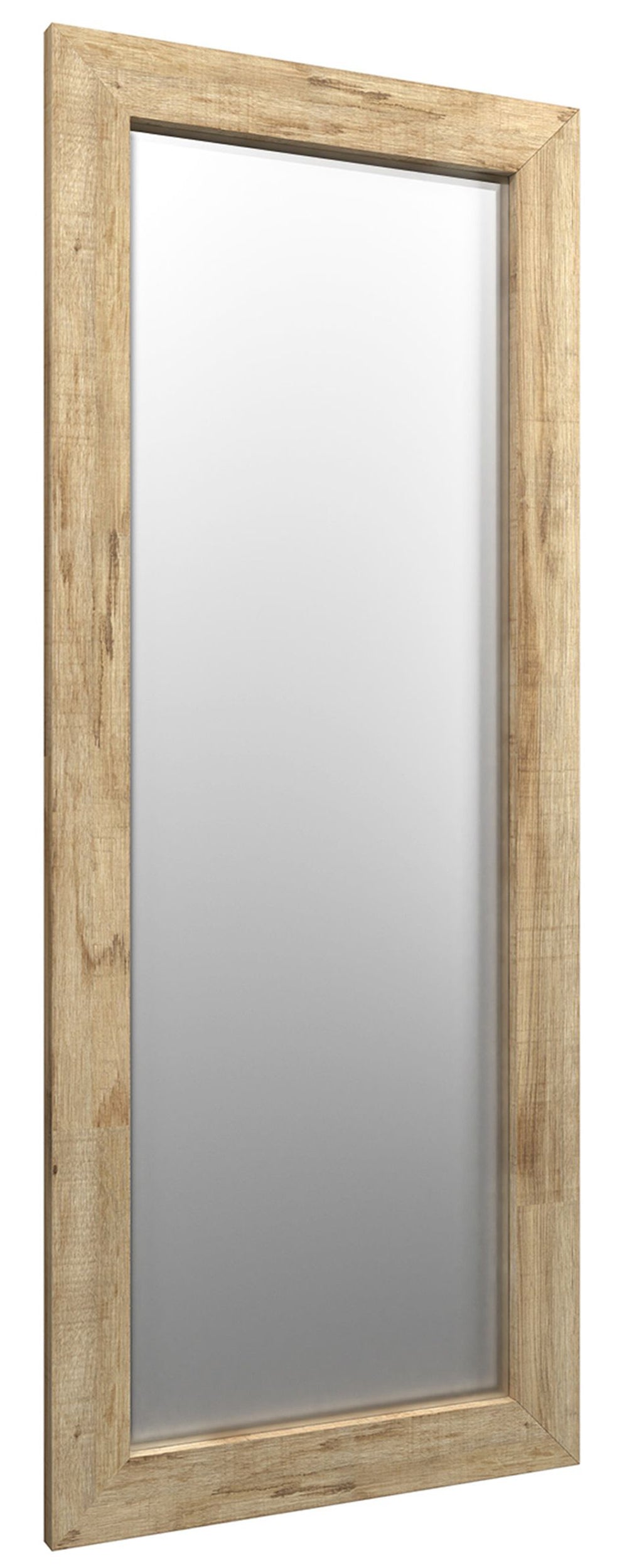 Lustro ścienne Hausly 148x56 cm jasne drewno