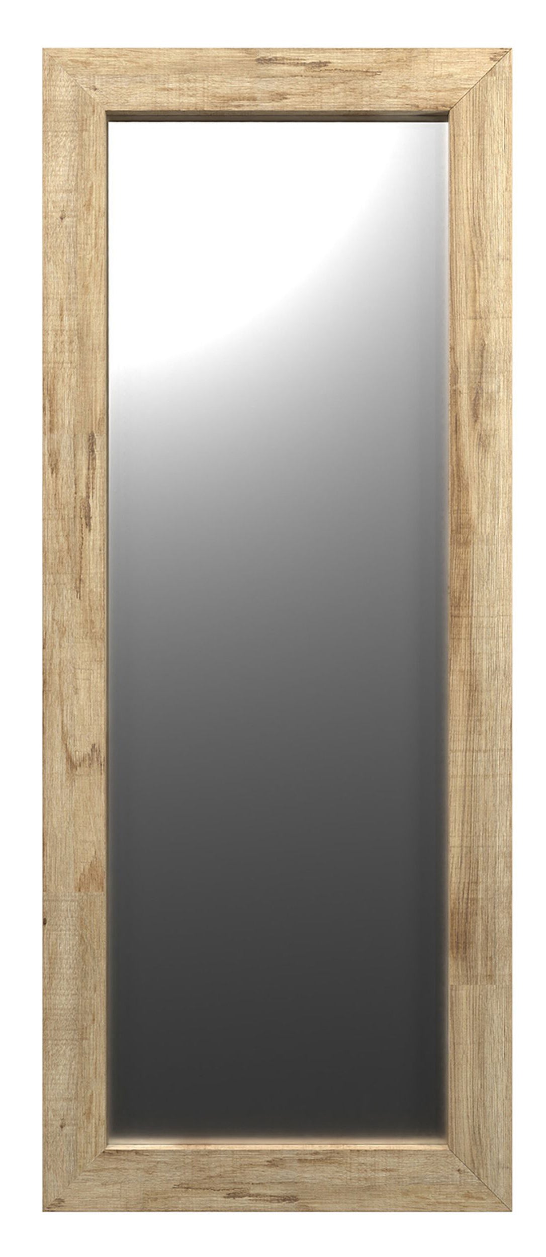 Lustro ścienne Hausly 148x56 cm jasne drewno