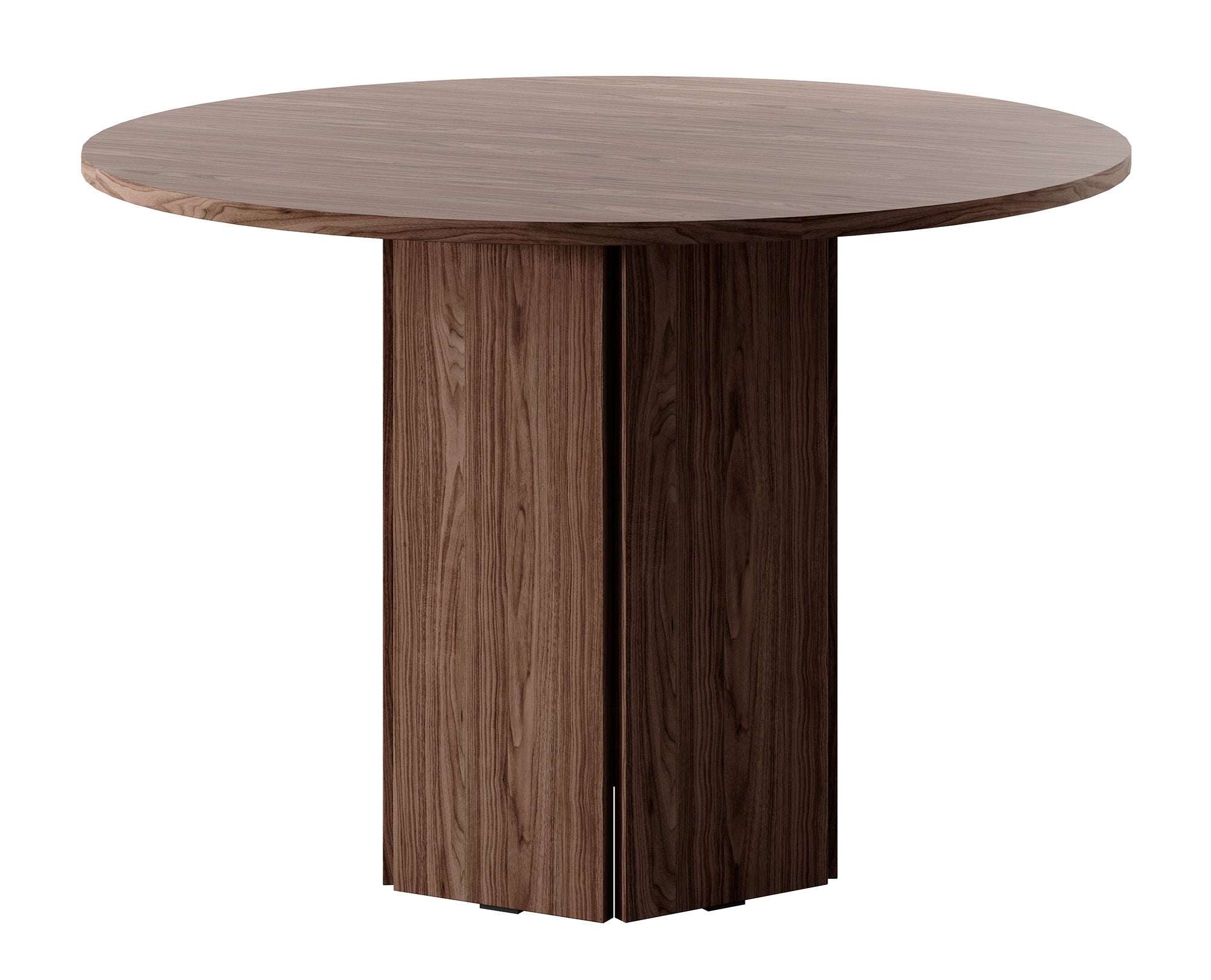 Stół do jadalni Hexa okrągły 110 cm Orzech Wisconsin