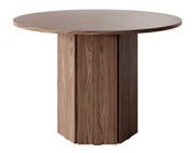 Stół do jadalni Hexa okrągły 110 cm Orzech Wisconsin