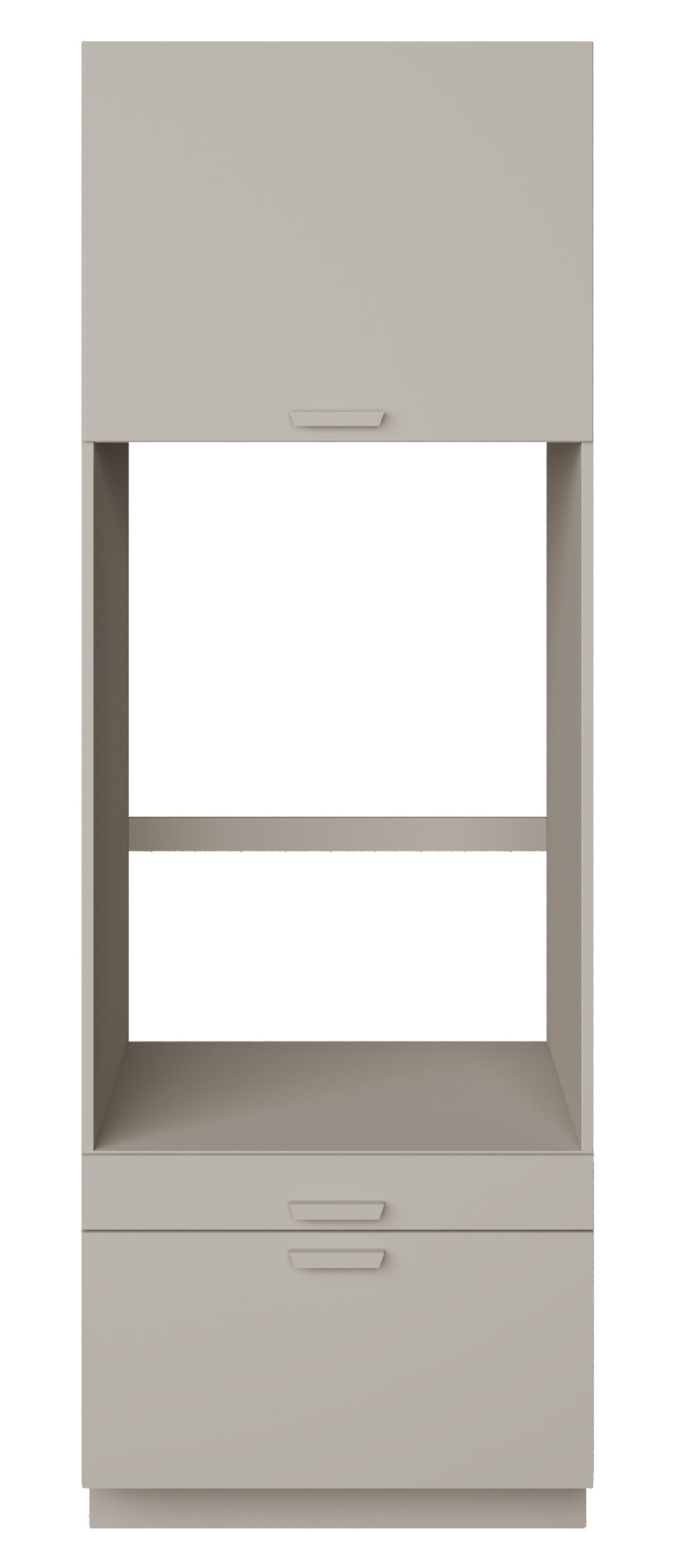 Szafka na pralkę jednokomorowa Holv z szufladą i półką 68 cm kaszmir