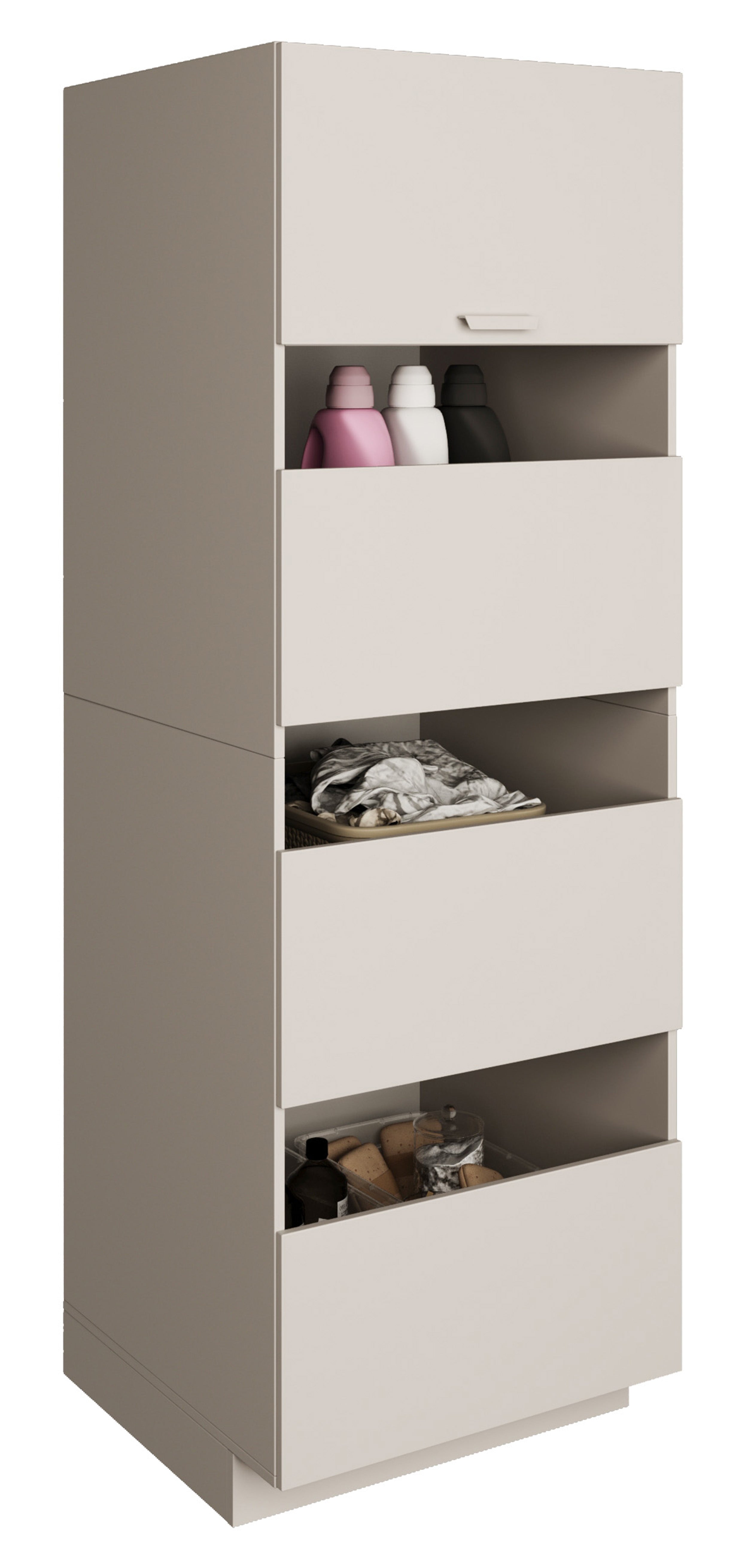 Szafka łazienkowa stojąca czterodrzwiowa Holv 68 cm kaszmir