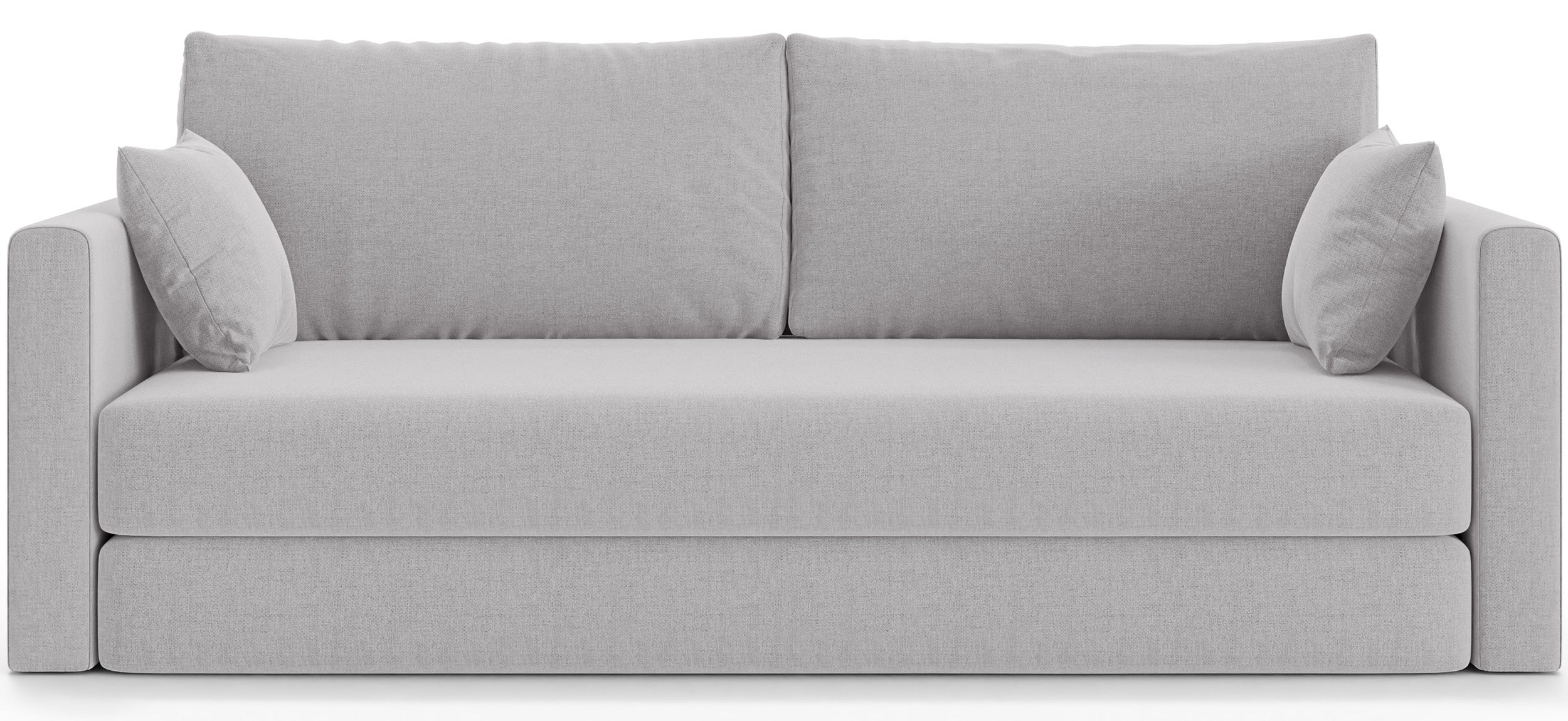 Kanapa rozkładana trzyosobowa Avolia jasnoszara plecionka